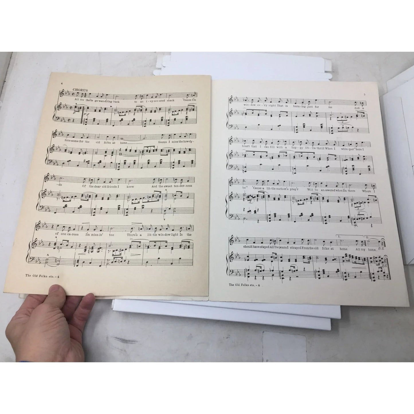 ''The Old Folks at Home'' by Gus Kahn and Raymond B Egan - A+ Stuff - SHEET MUSIC - A+ Stuff