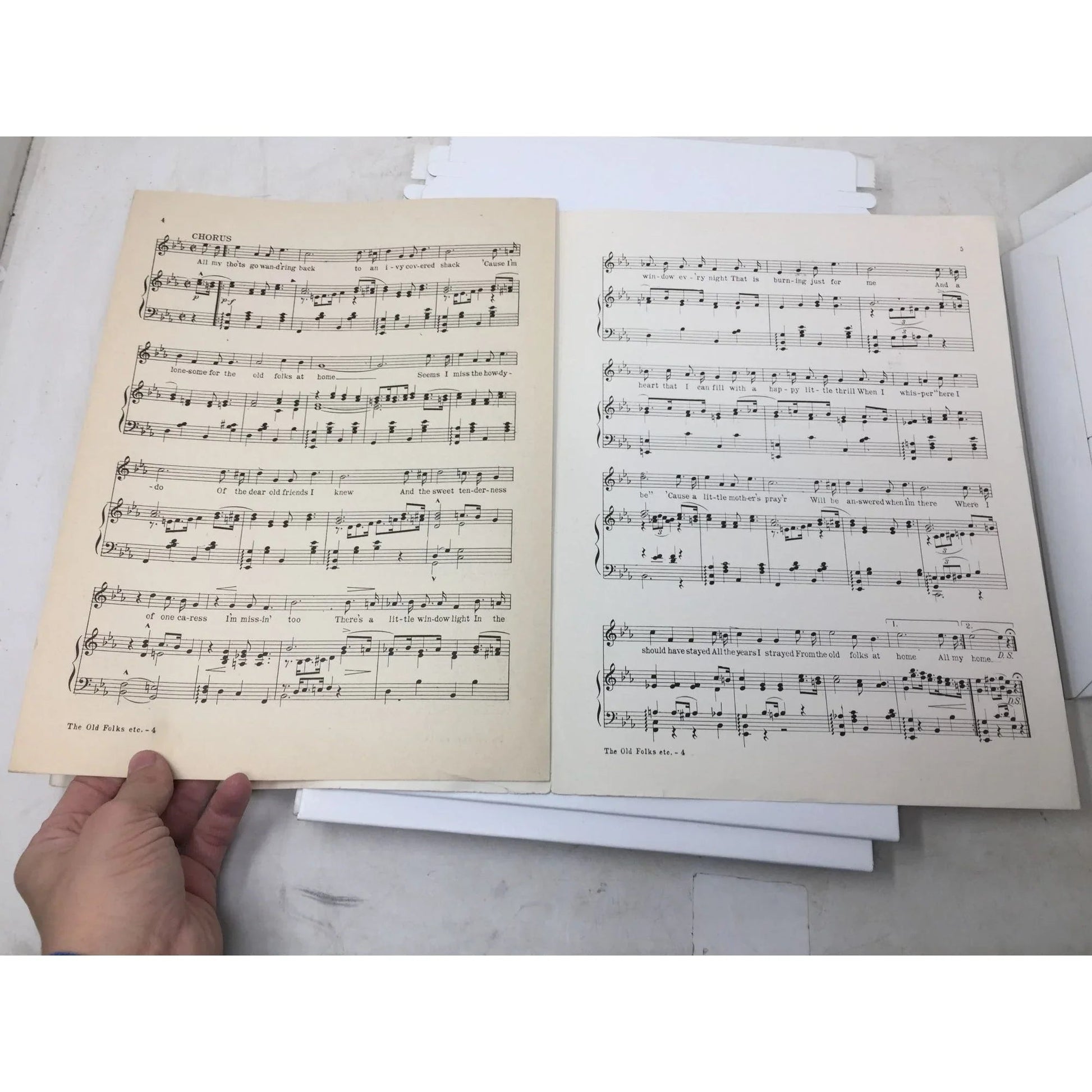 ''The Old Folks at Home'' by Gus Kahn and Raymond B Egan - A+ Stuff - SHEET MUSIC - A+ Stuff