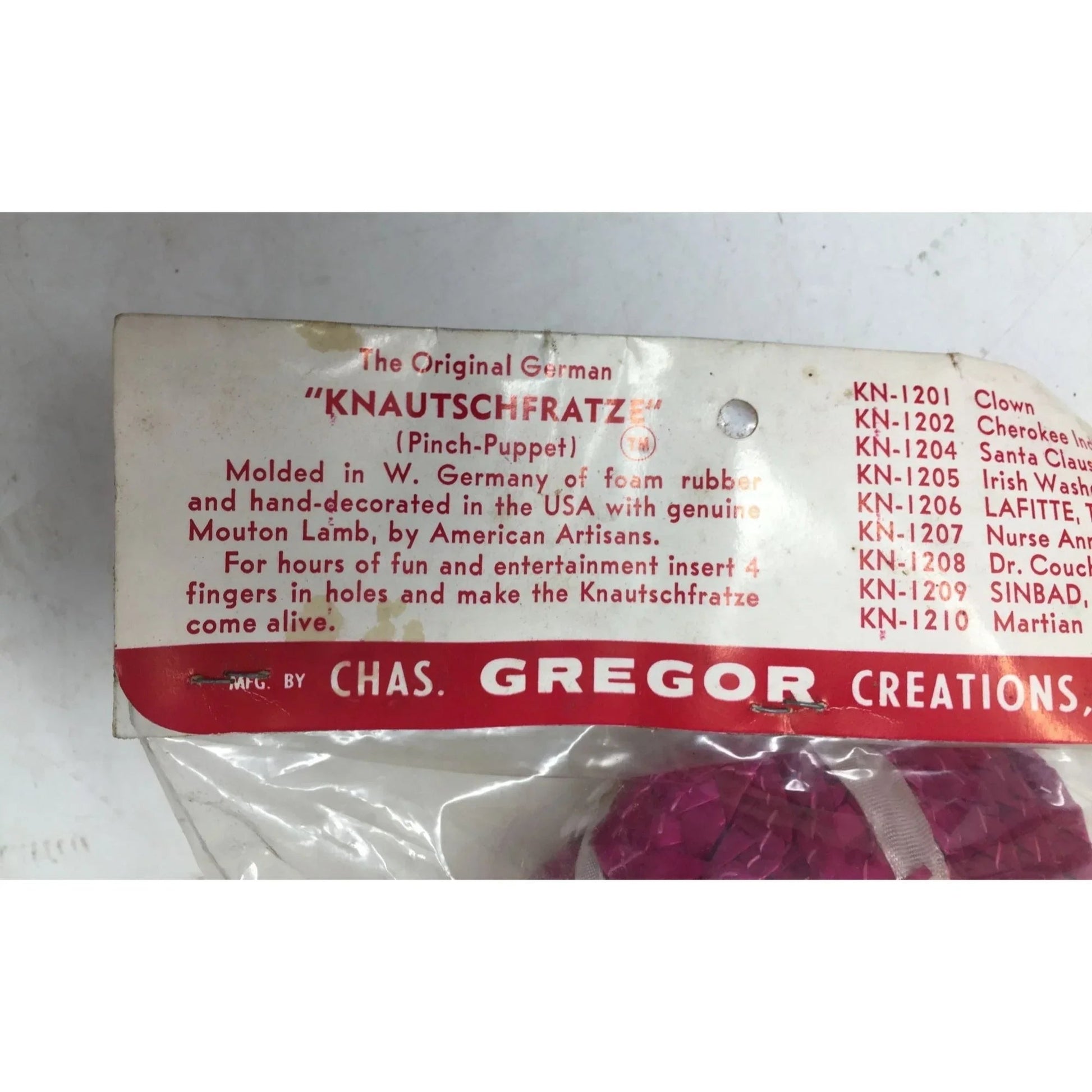 The Original German Knautschfratze A Gregor Original ''Pinch Puppet'' - A+ Stuff - Puppets & Marionettes - A+ Stuff