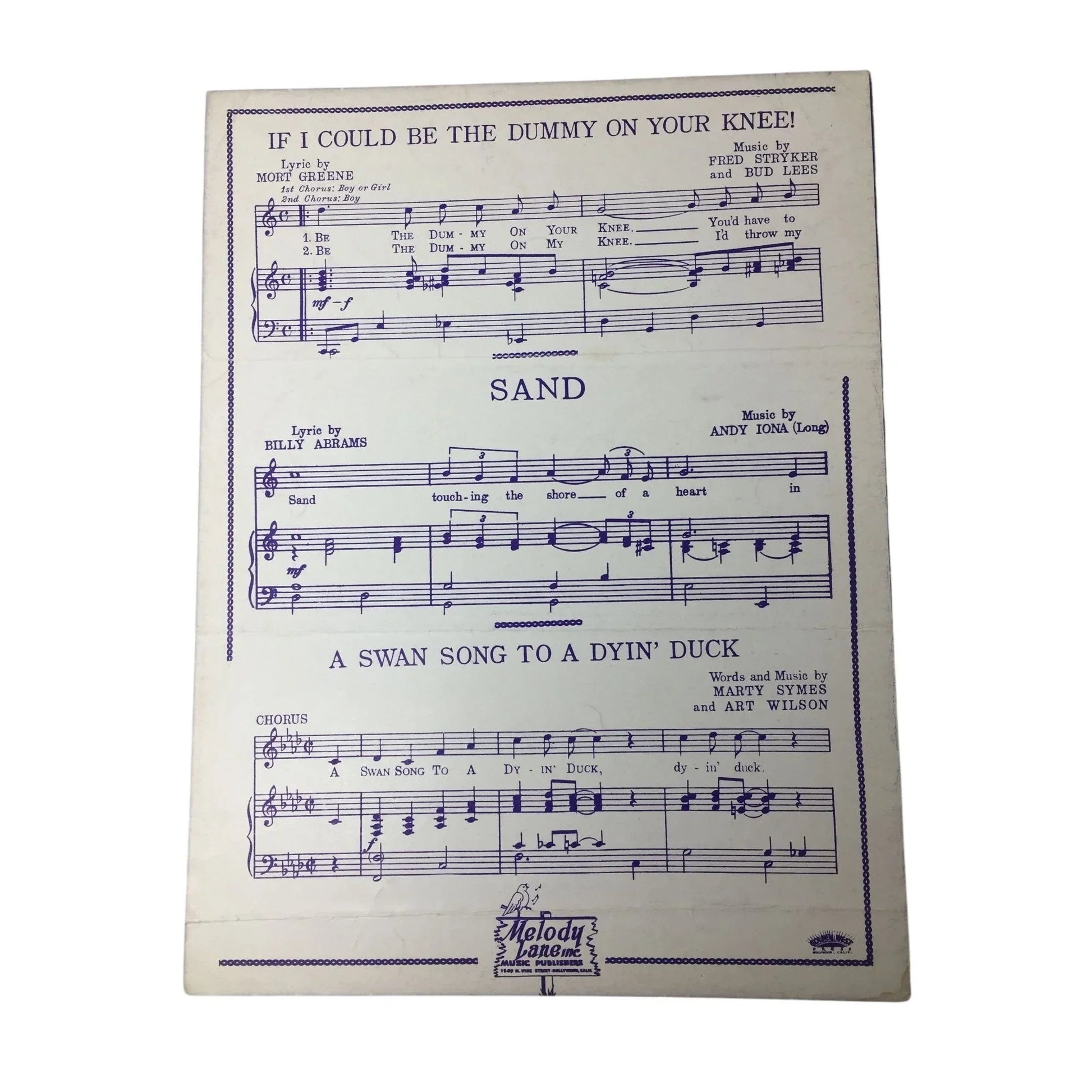 The Original ''Put your little foot there'' Vintage Sheet Music - A+ Stuff - SHEET MUSIC - A+ Stuff
