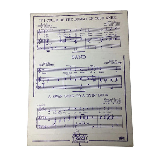 The Original ''Put your little foot there'' Vintage Sheet Music - A+ Stuff - SHEET MUSIC - A+ Stuff