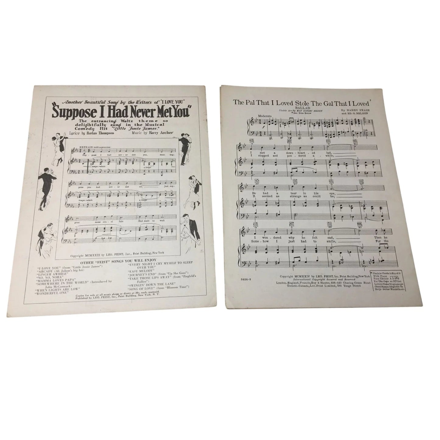 ''The Pal that I Loved Stole the Gal that I Loved'' Vintage sheet music - A+ Stuff - SHEET MUSIC - A+ Stuff