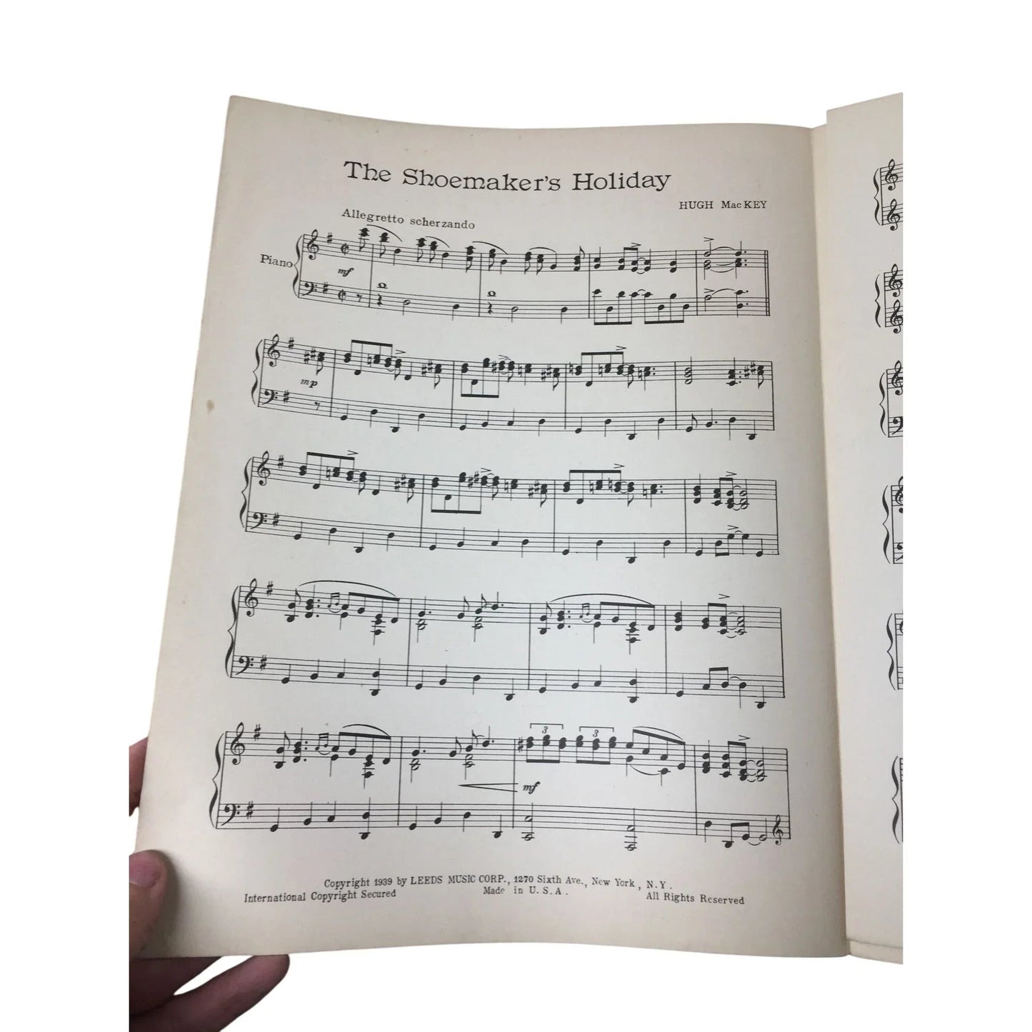 ''The Shoemaker's holiday'' Piano Solo Composed by Hugh Mac Kay - A+ Stuff - Sheet Music - A+ Stuff