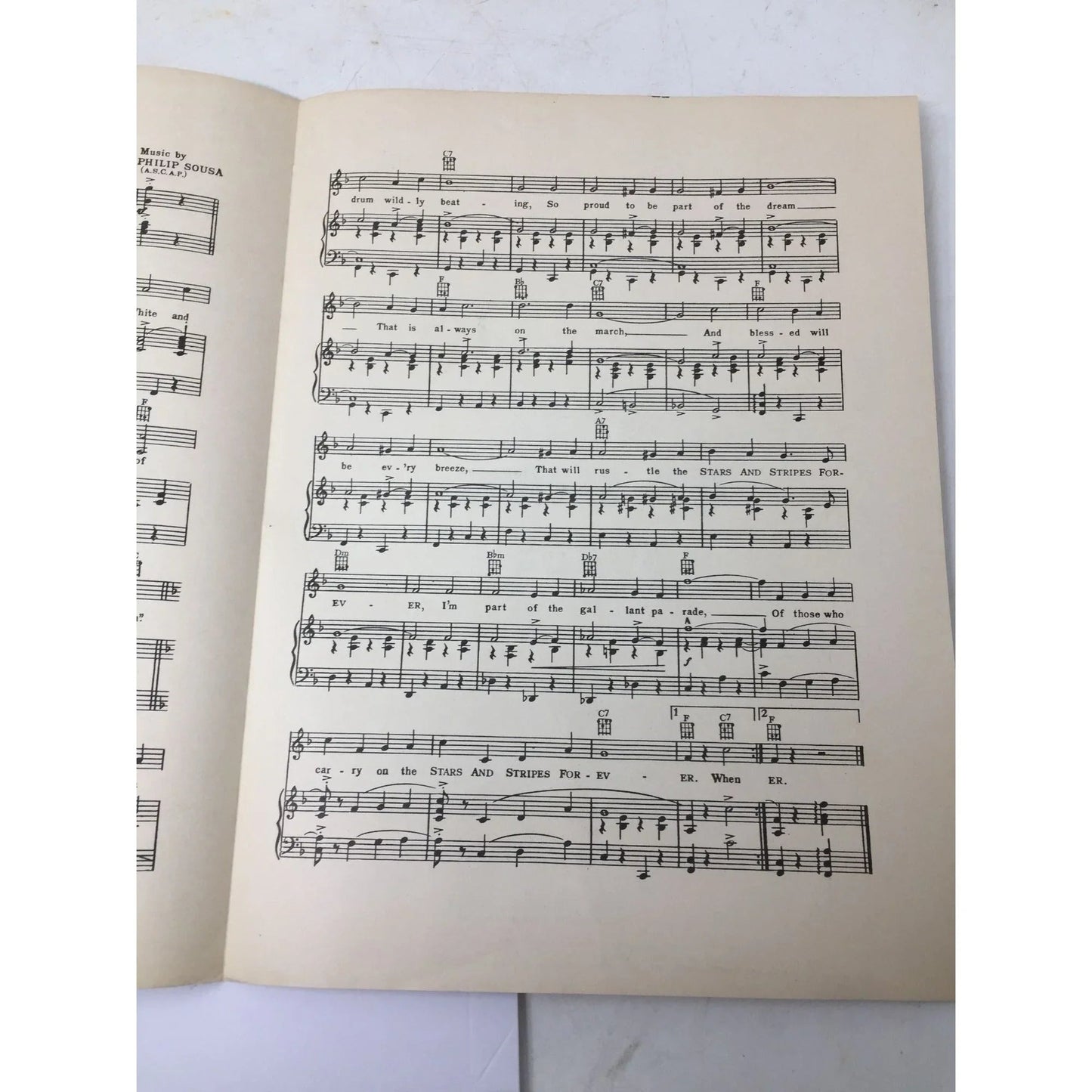 ''THE STARS AND STRIPES FOREVER'' By John Philip Sousa & Bob Russell - A+ Stuff - SHEET MUSIC - A+ Stuff