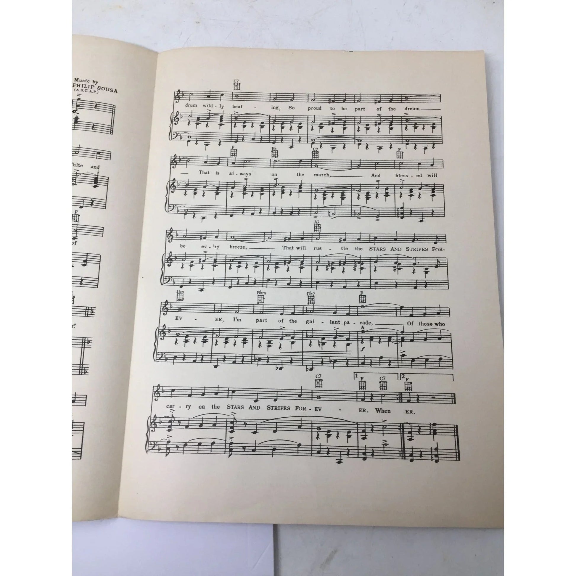 ''THE STARS AND STRIPES FOREVER'' By John Philip Sousa & Bob Russell - A+ Stuff - SHEET MUSIC - A+ Stuff
