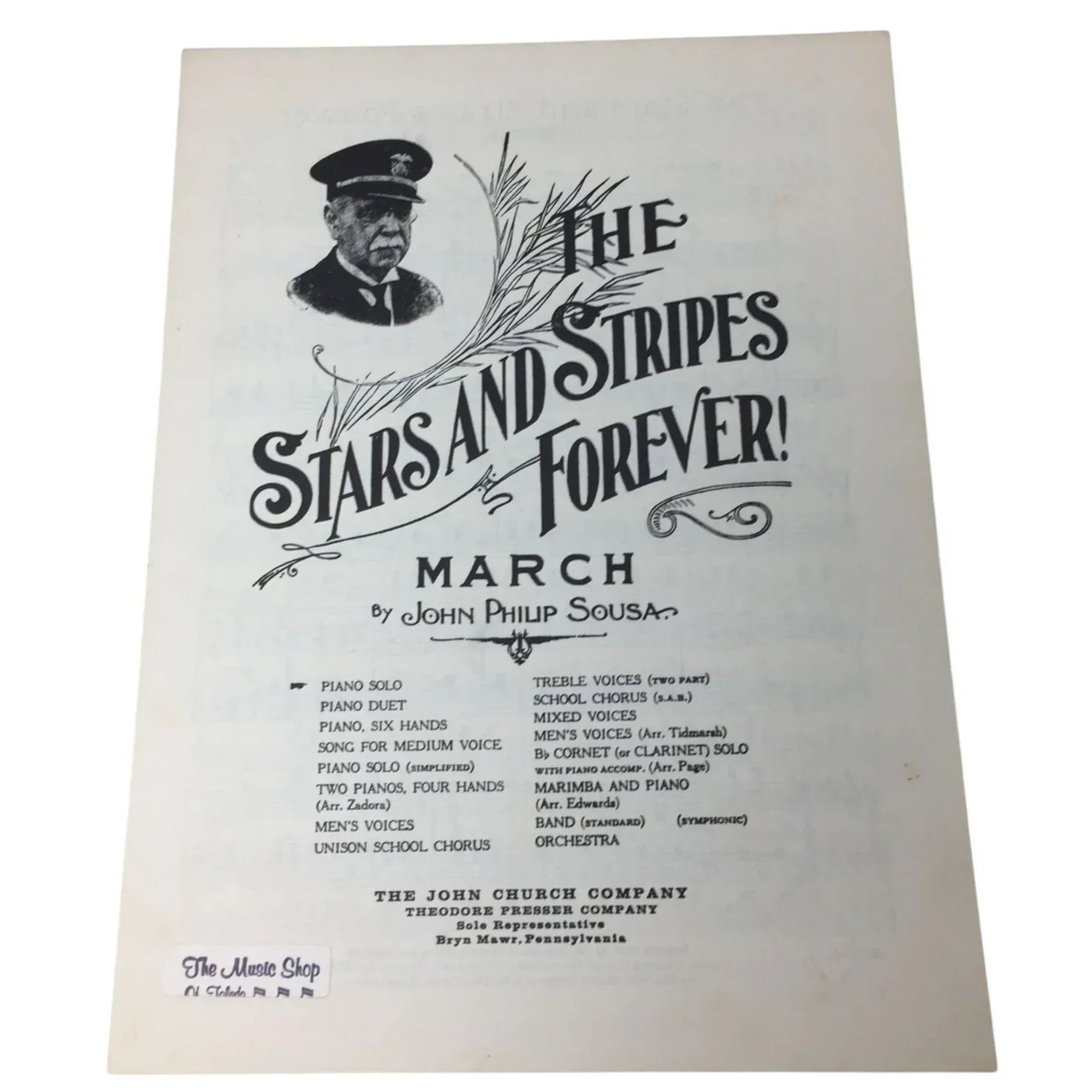 ''THE STARS AND STRIPES FOREVER!'' SHEET MUSIC - A+ Stuff - SHEET MUSIC - A+ Stuff