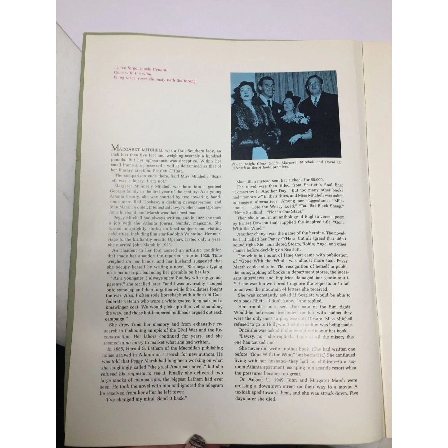 ''THE STORY OF GONE WITH THE WIND'' BOOK BY BOB THOMAS - A+ Stuff - Books - A+ Stuff