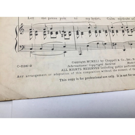 ''The Sun Would Shine Again'' Vintage Sheet music - A+ Stuff - SHEET MUSIC - A+ Stuff