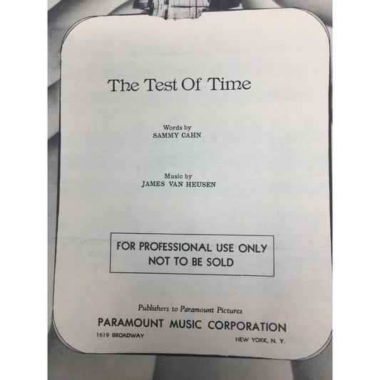 ''The Test of Time'' Vintage Sheet Music Book - A+ Stuff - SHEET MUSIC - A+ Stuff
