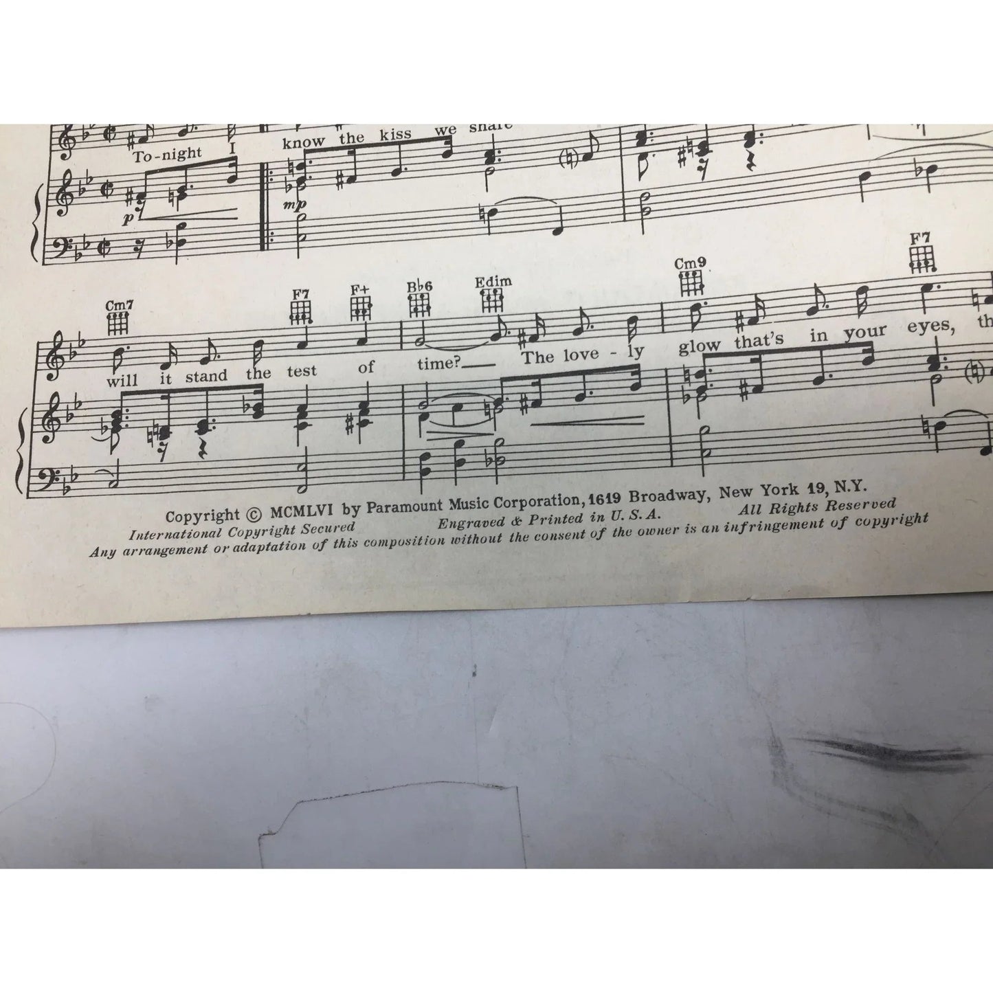 ''The Test of Time'' Vintage Sheet Music Book - A+ Stuff - SHEET MUSIC - A+ Stuff