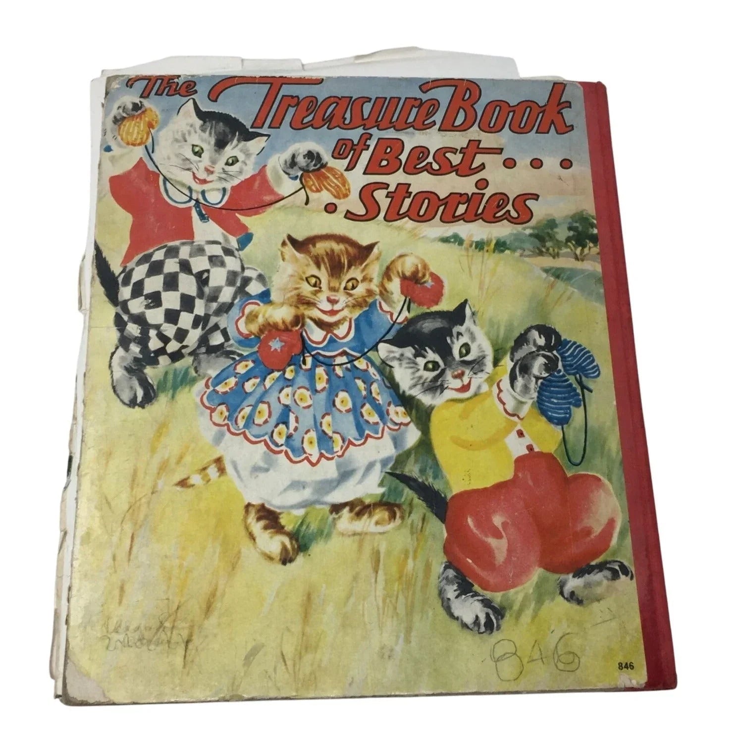 ''THE TREASURE BOOK OF BEST STORIES'' Vintage Hardcover book - A+ Stuff - Books - A+ Stuff