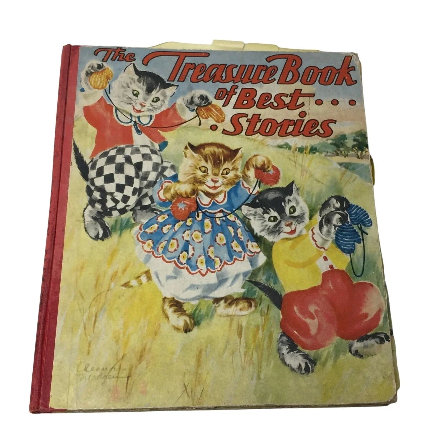 ''THE TREASURE BOOK OF BEST STORIES'' Vintage Hardcover book - A+ Stuff - Books - A+ Stuff