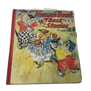 ''THE TREASURE BOOK OF BEST STORIES'' Vintage Hardcover book