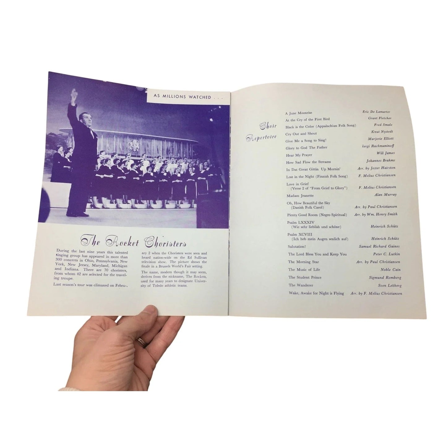 ''The University of Toledo presents The Rocket Choristers'' - A+ Stuff - Books - A+ Stuff