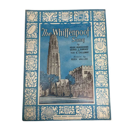 ''The Whiffenpoof Song'' Vintage 1936 Sheet Music book - A+ Stuff - SHEET MUSIC - A+ Stuff