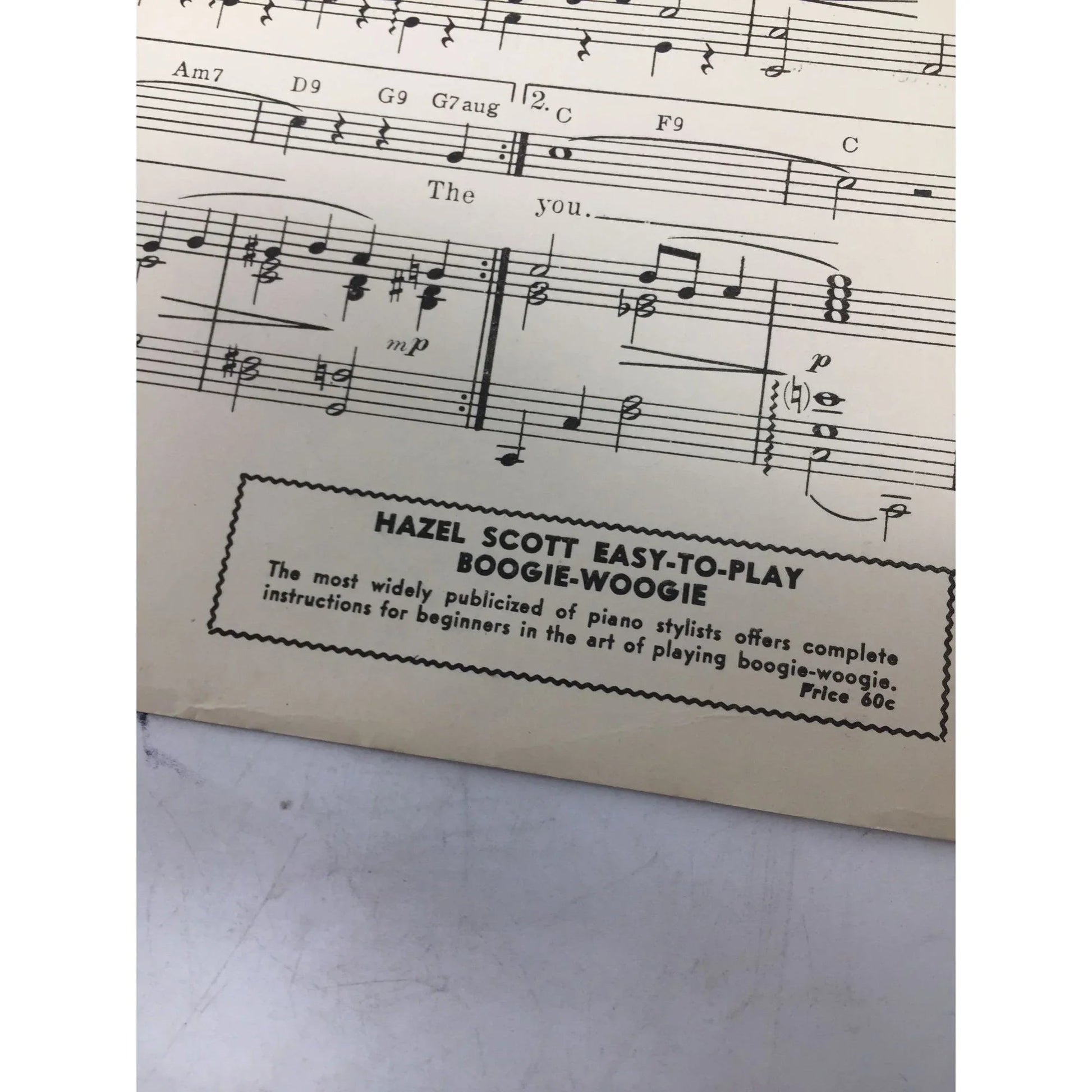 ''The Whole World Is Singing my song'' Vintage 1946 sheet music - A+ Stuff - sheet music - A+ Stuff