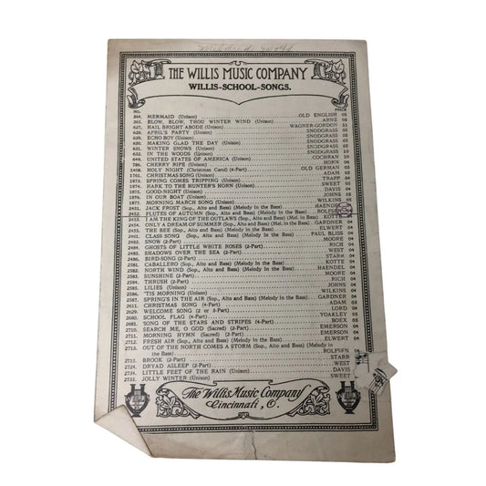 The Willis Music Company Willis School Songs - A+ Stuff - SHEET MUSIC - A+ Stuff