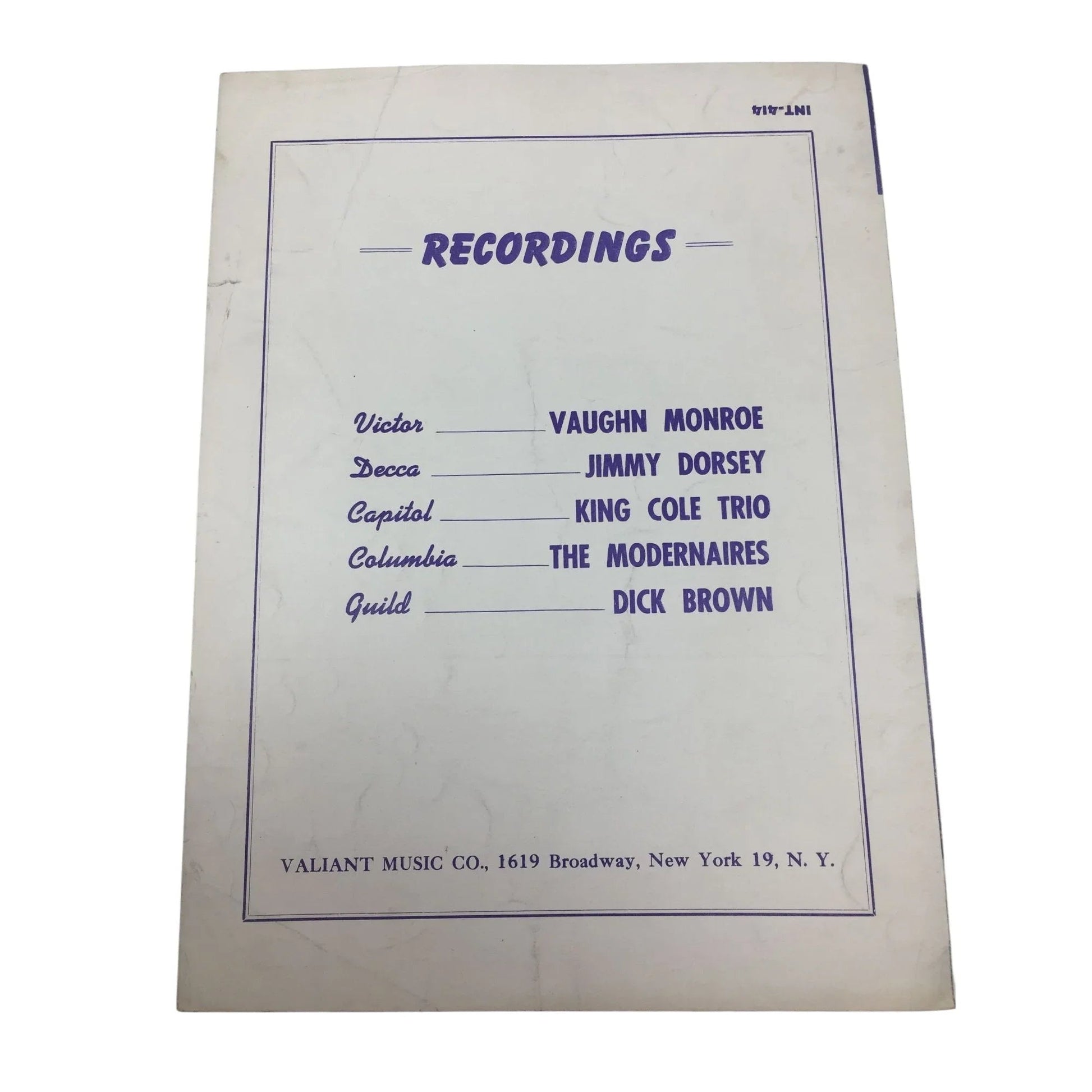 ''There, I've Said It Again'' by Redd Evans and Dave Mann - A+ Stuff - SHEET MUSIC - A+ Stuff