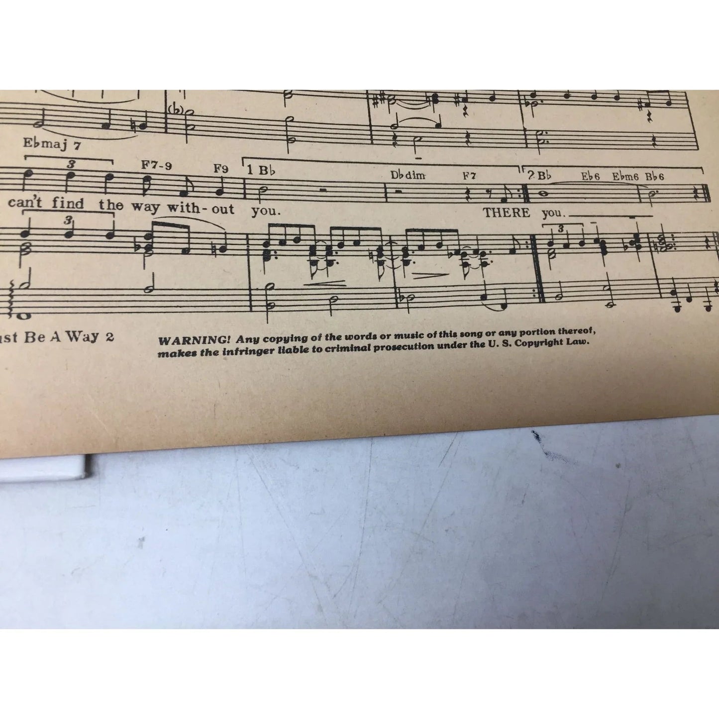 There Must Be A Way Vintage 1945 Sheet music - A+ Stuff - sheet music - A+ Stuff