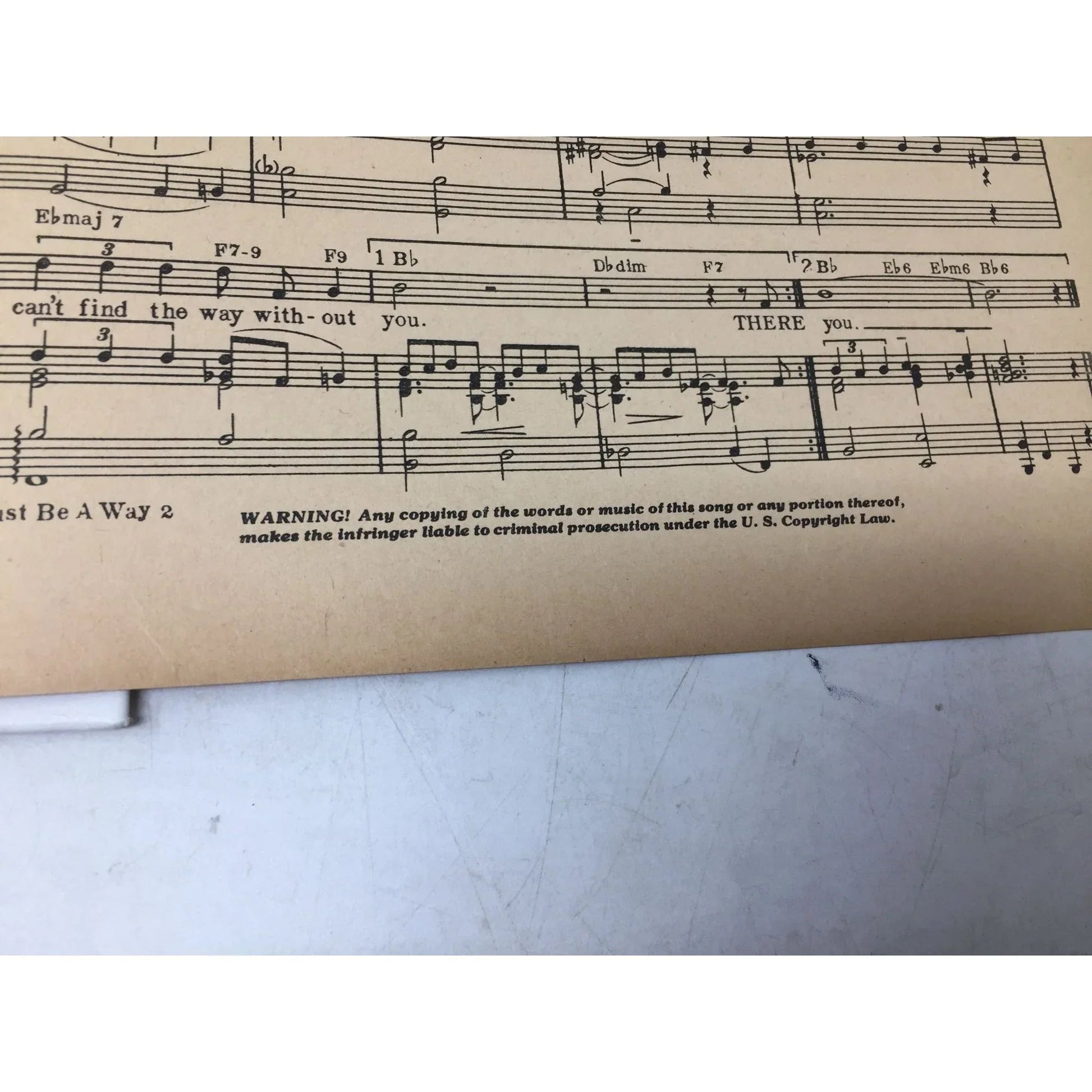 There Must Be A Way Vintage 1945 Sheet music - A+ Stuff - sheet music - A+ Stuff