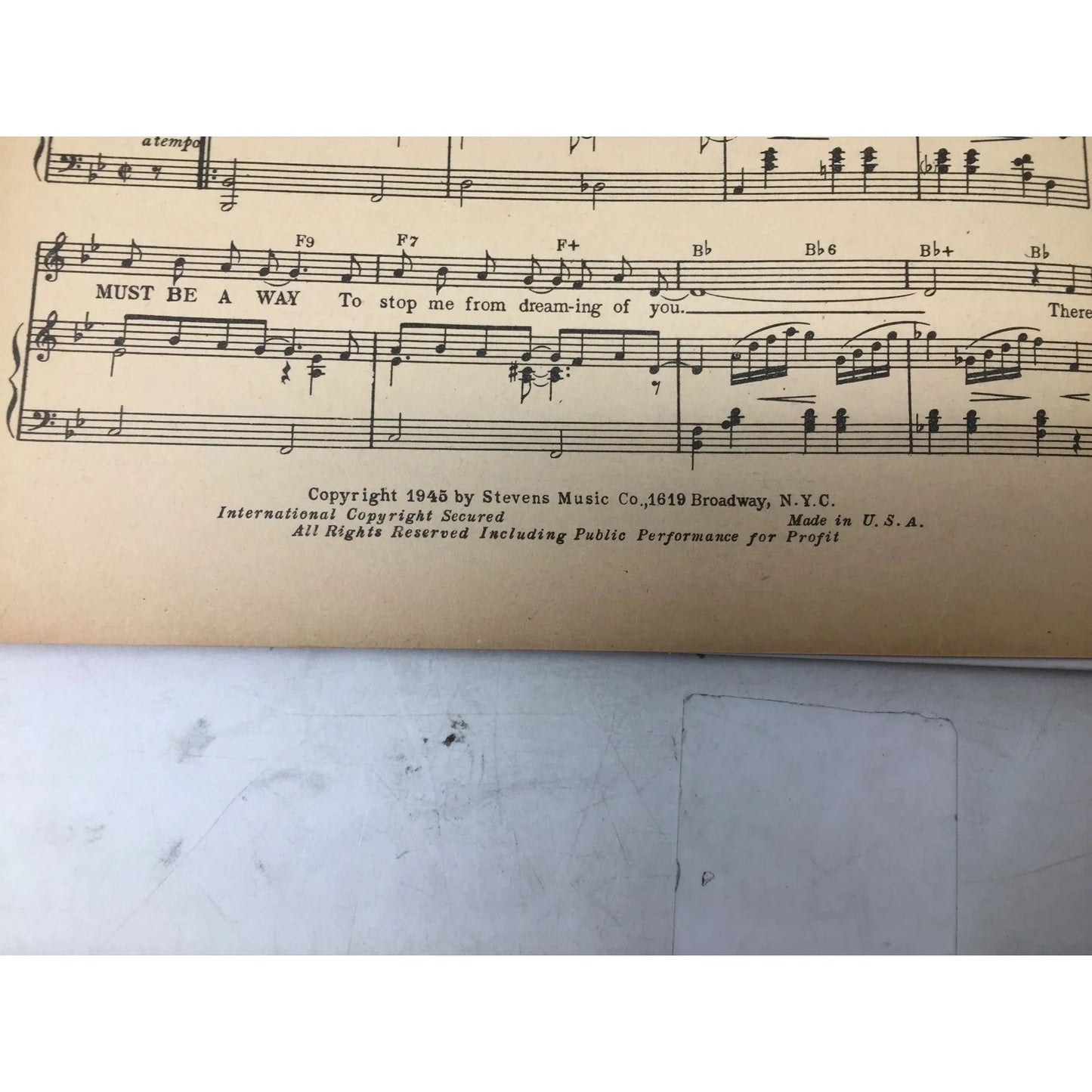 There Must Be A Way Vintage 1945 Sheet music - A+ Stuff - sheet music - A+ Stuff