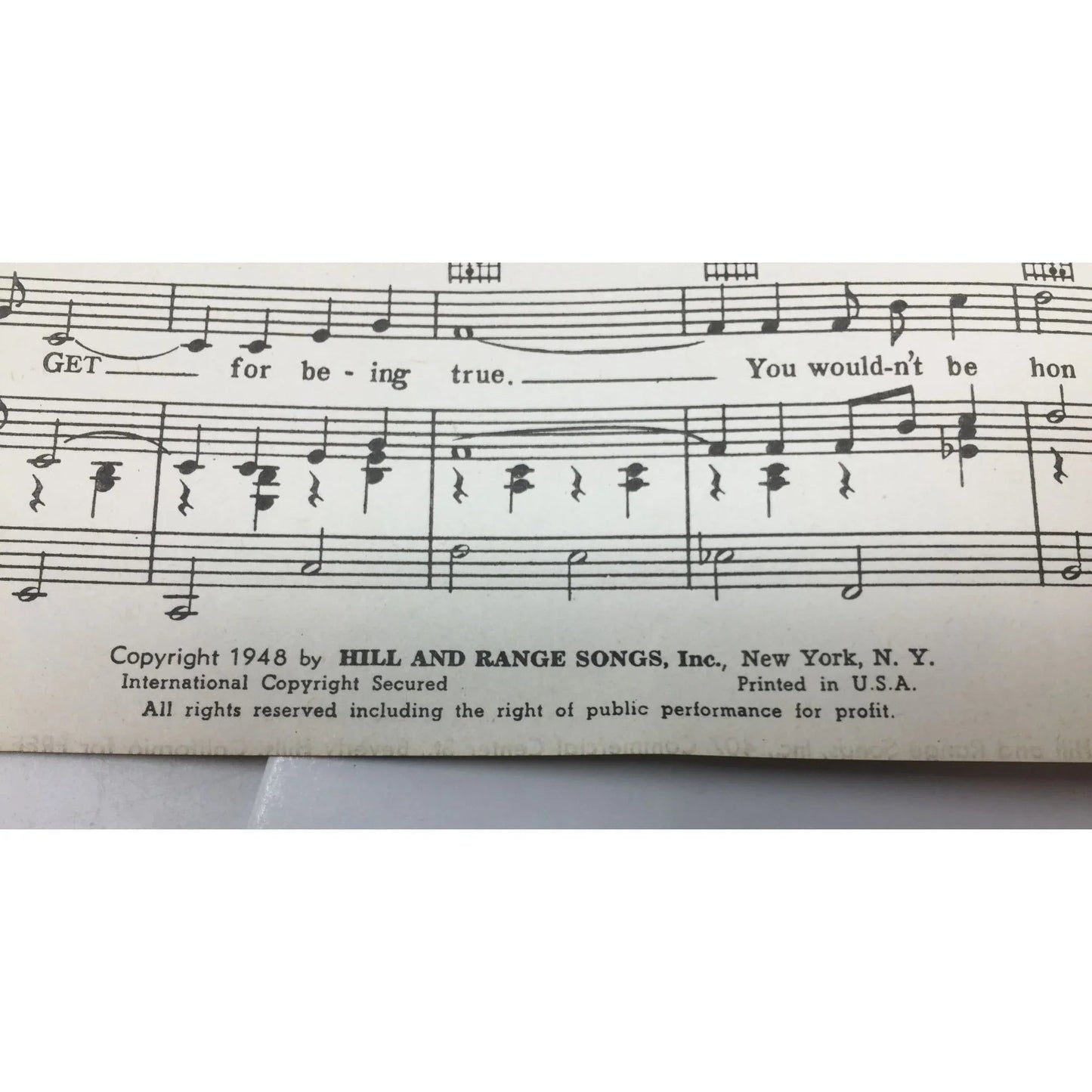 ''This Is The Thanks I Get (For loving you)'' by Tommy Dilbeck - A+ Stuff - SHEET MUSIC - A+ Stuff