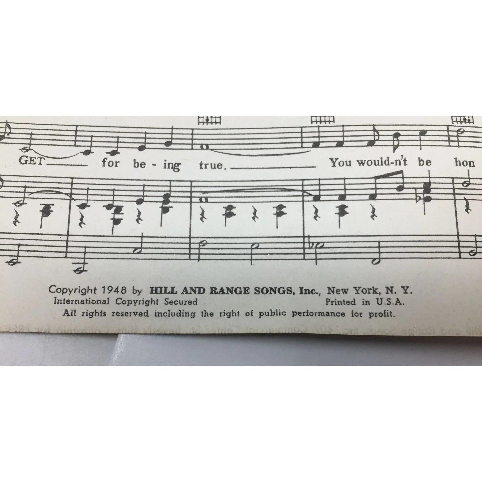 ''This Is The Thanks I Get (For loving you)'' by Tommy Dilbeck - A+ Stuff - SHEET MUSIC - A+ Stuff