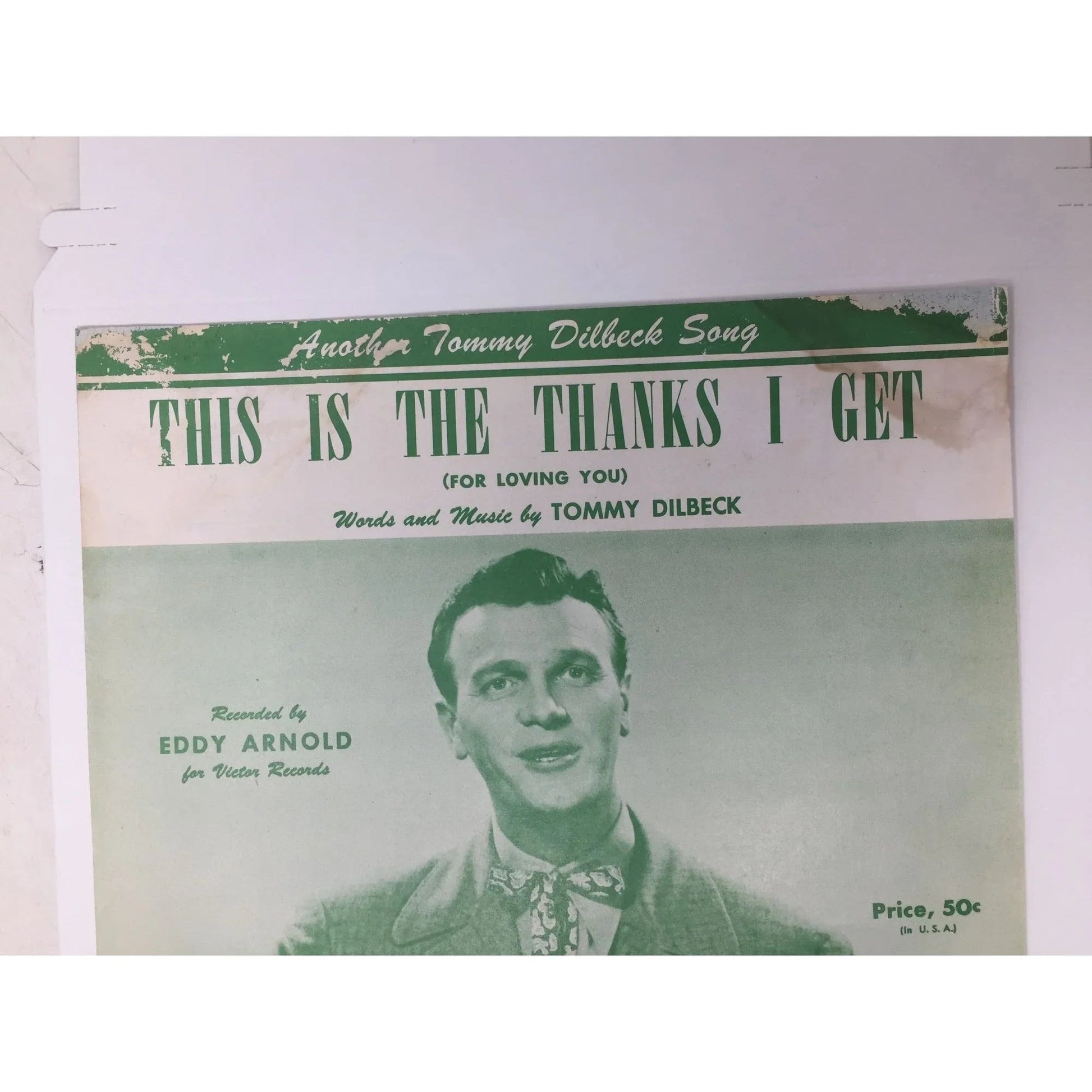 ''This Is The Thanks I Get (For loving you)'' by Tommy Dilbeck - A+ Stuff - SHEET MUSIC - A+ Stuff