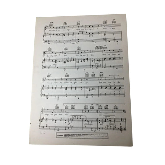 ''This May Be The Night'' by Mack Gordon and Harry Revel - A+ Stuff - SHEET MUSIC - A+ Stuff