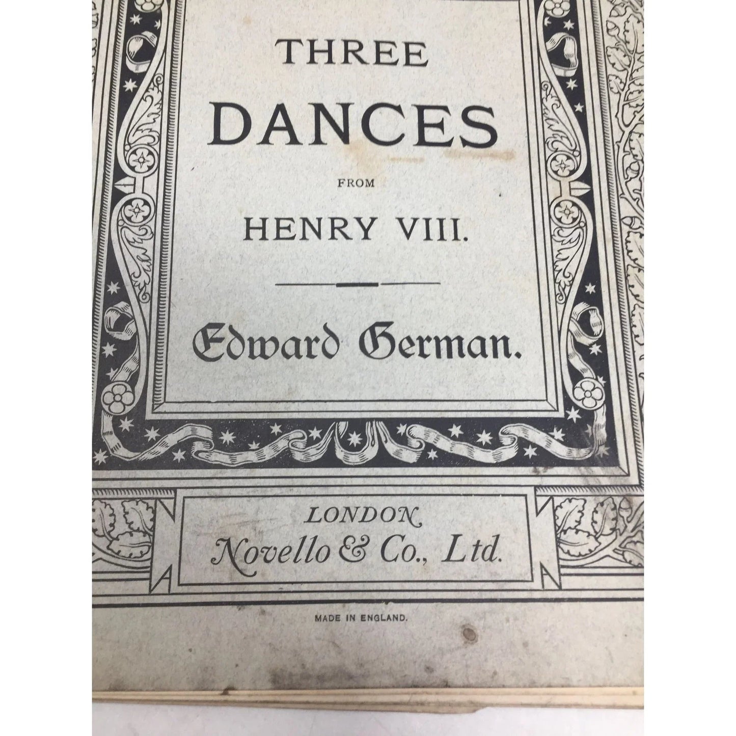 ''THREE DANCE FROM HENRY VIII EDWARD GERMAN'' - A+ Stuff - SHEET MUSIC - A+ Stuff