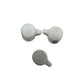 Three Miniature White Ceramic Figurine Coffee Mugs with Symbols on them - A+ Stuff - Figurines - A+ Stuff
