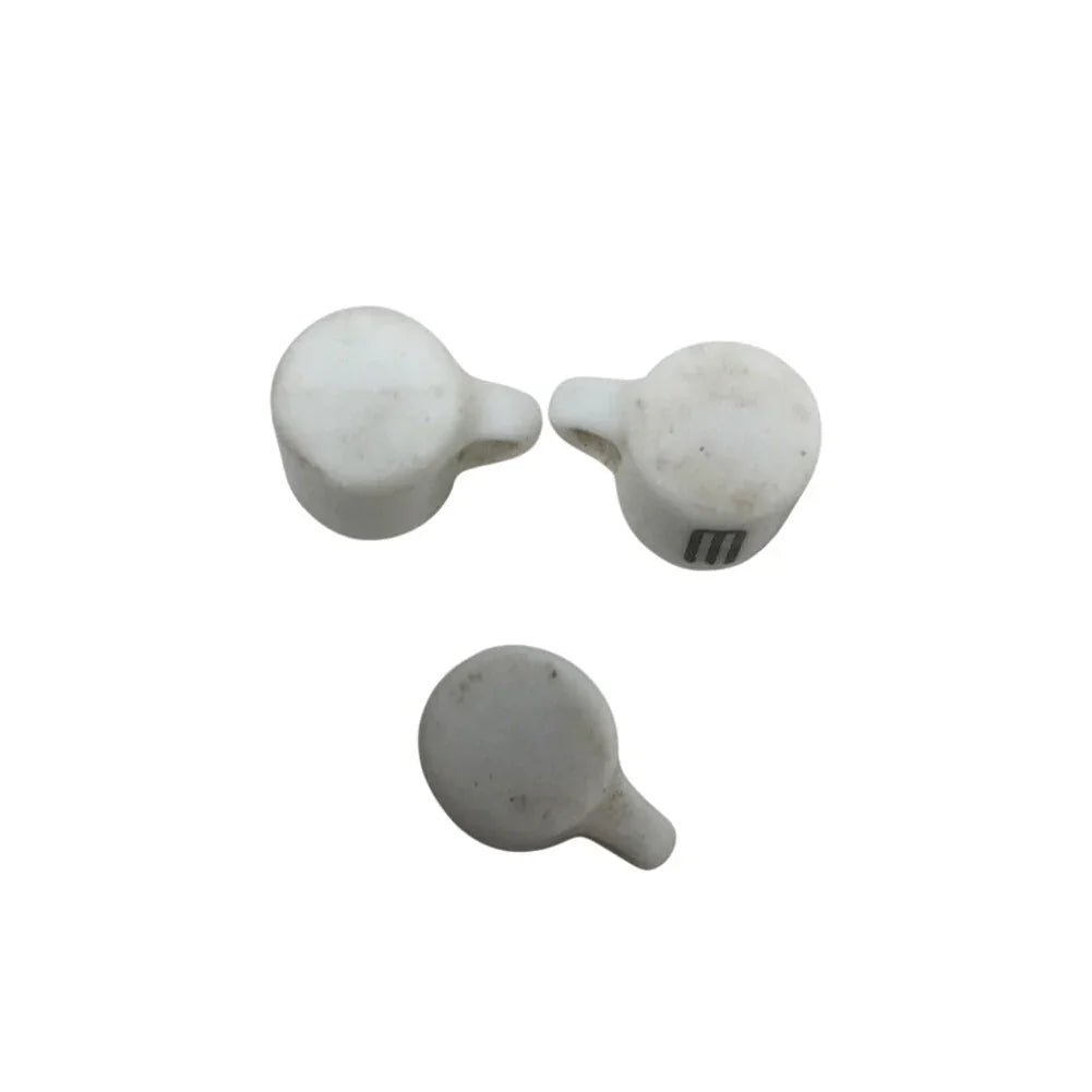 Three Miniature White Ceramic Figurine Coffee Mugs with Symbols on them - A+ Stuff - Figurines - A+ Stuff