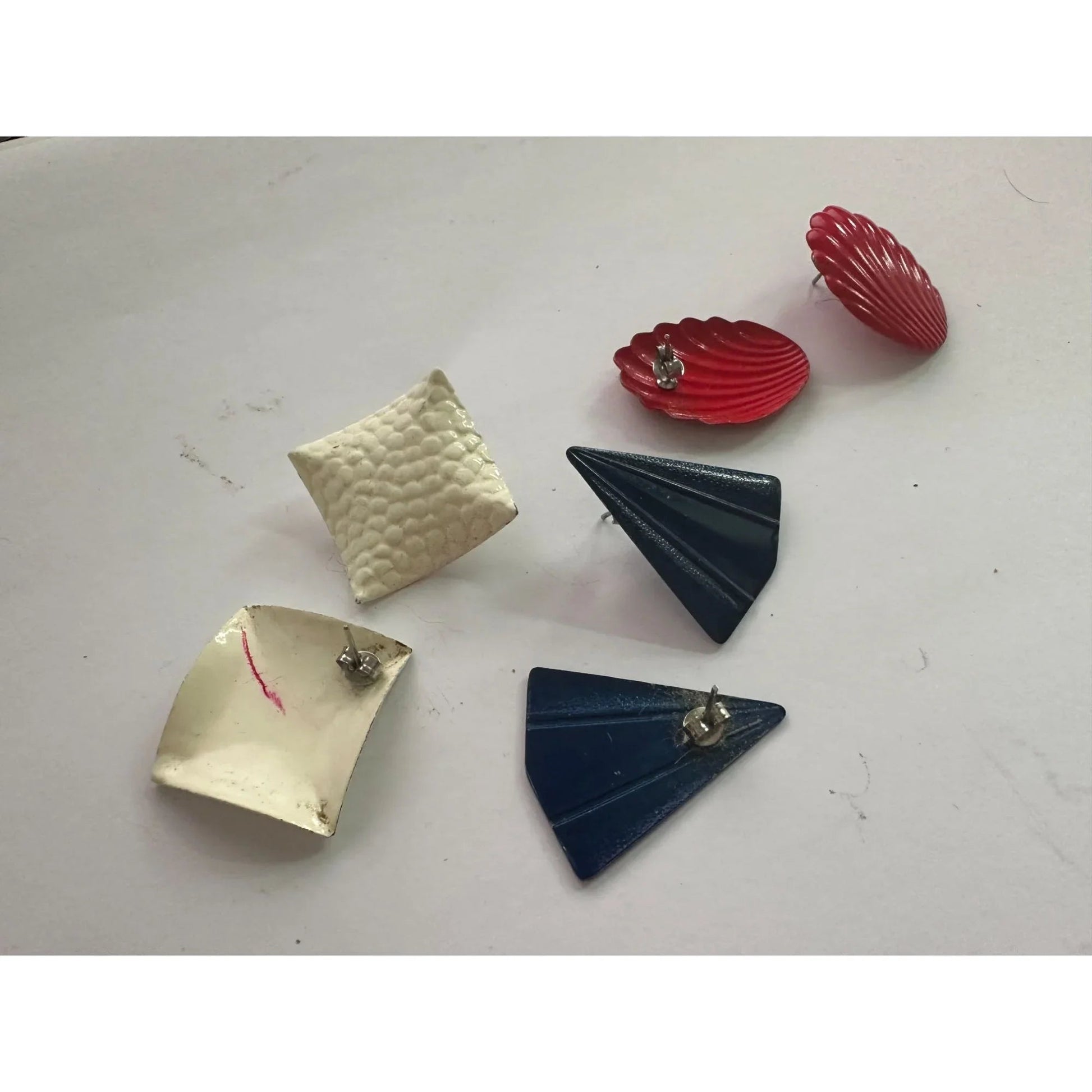 Three Pairs of Women's Earrings with Backings on them - A+ Stuff - earrings - A+ Stuff