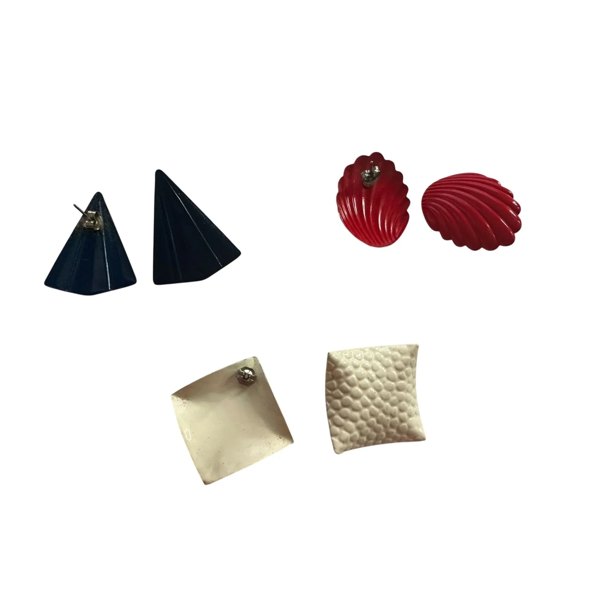 Three Pairs of Women's Earrings with Backings on them - A+ Stuff - earrings - A+ Stuff