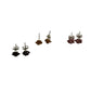 Three Pairs of Women's Rose Flower Stud Earrings with Backings on them - A+ Stuff - earrings - A+ Stuff