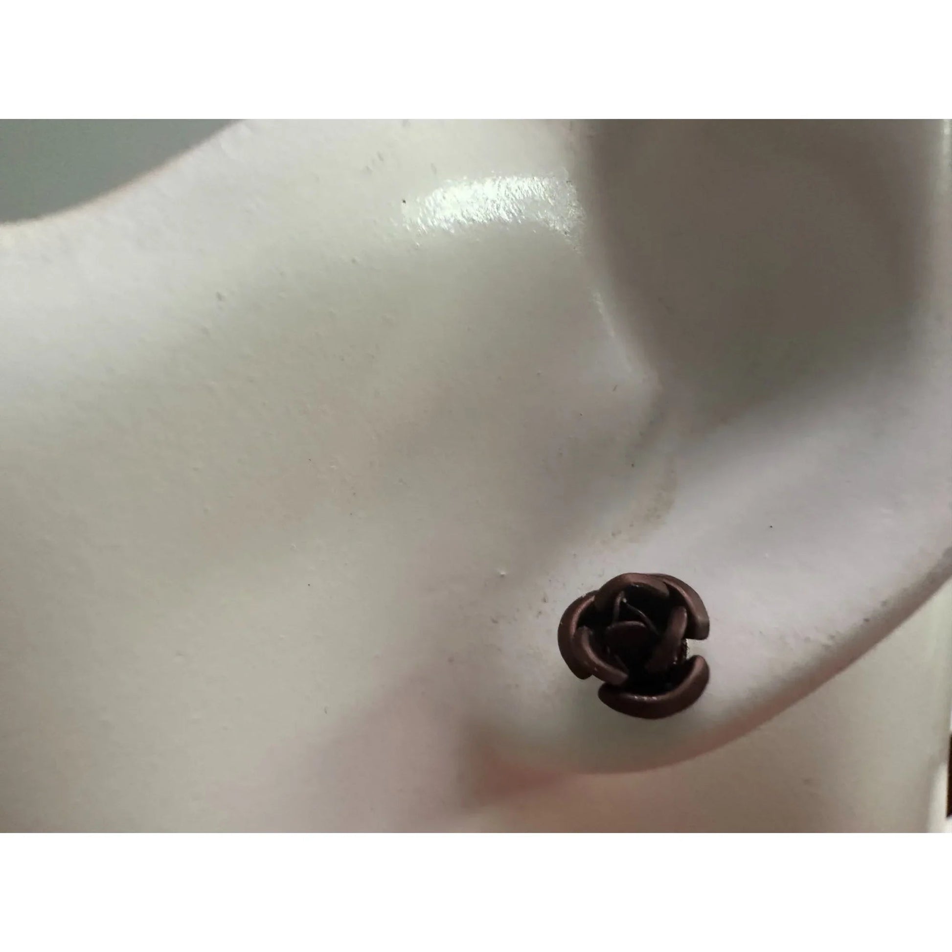 Three Pairs of Women's Rose Flower Stud Earrings with Backings on them - A+ Stuff - earrings - A+ Stuff