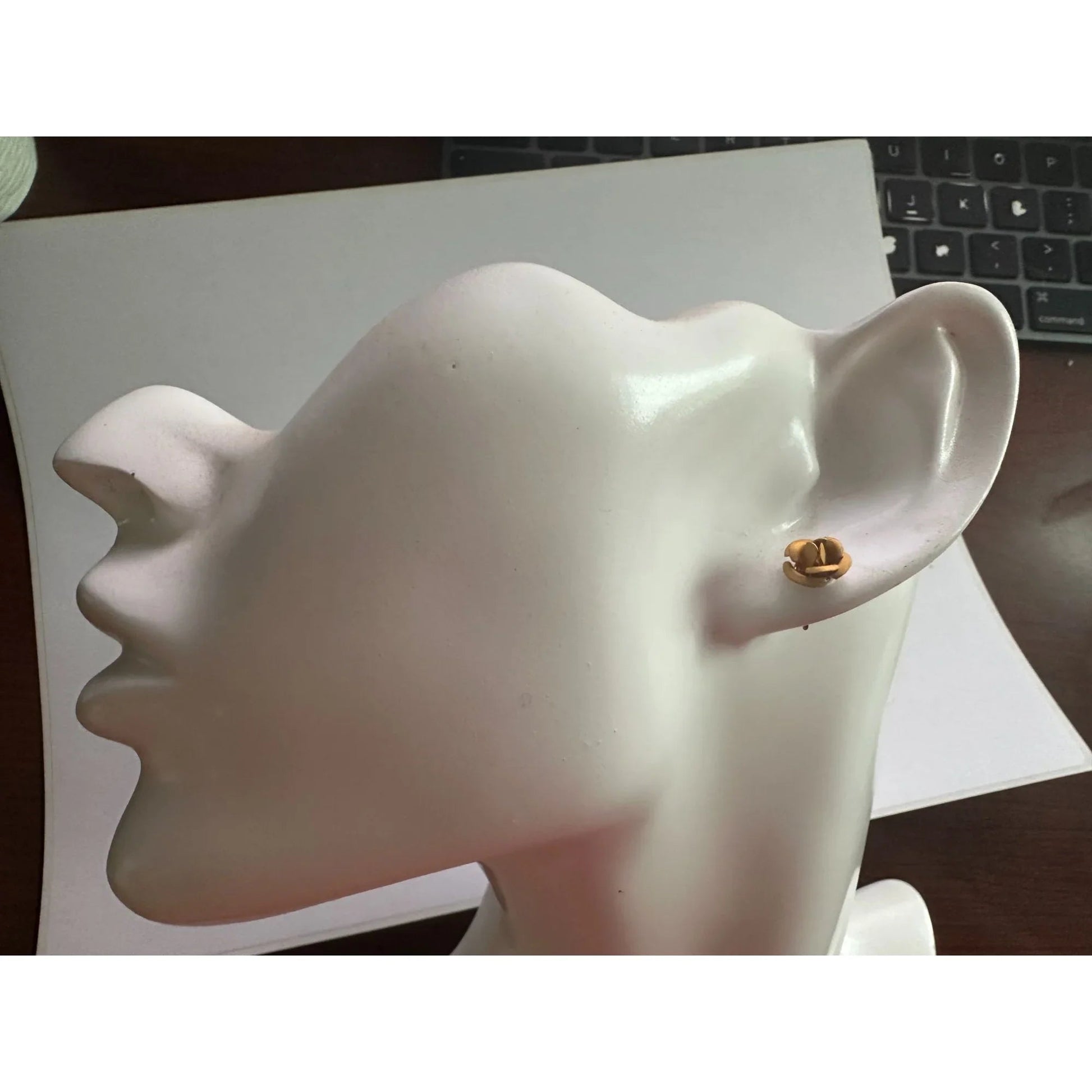 Three Pairs of Women's Rose Flower Stud Earrings with Backings on them - A+ Stuff - earrings - A+ Stuff