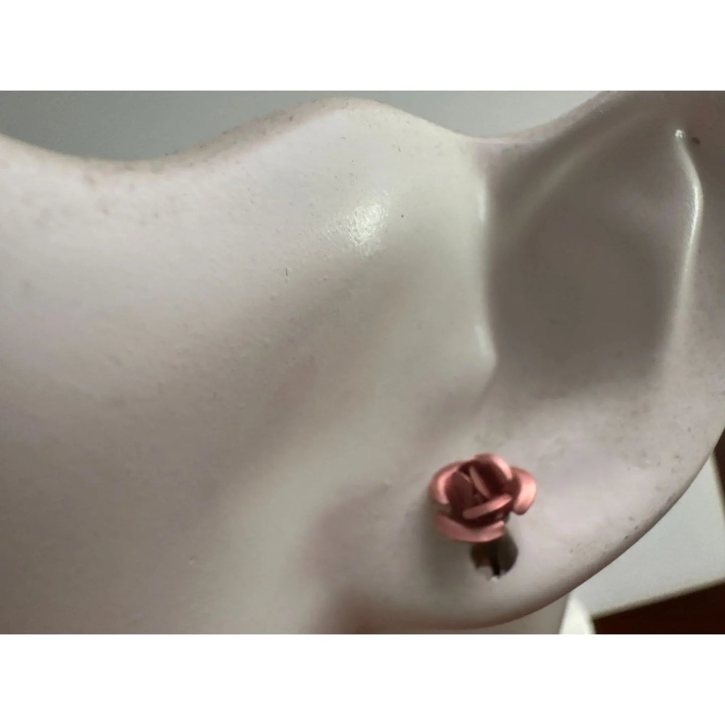 Three Pairs of Women's Rose Flower Stud Earrings with Backings on them - A+ Stuff - earrings - A+ Stuff