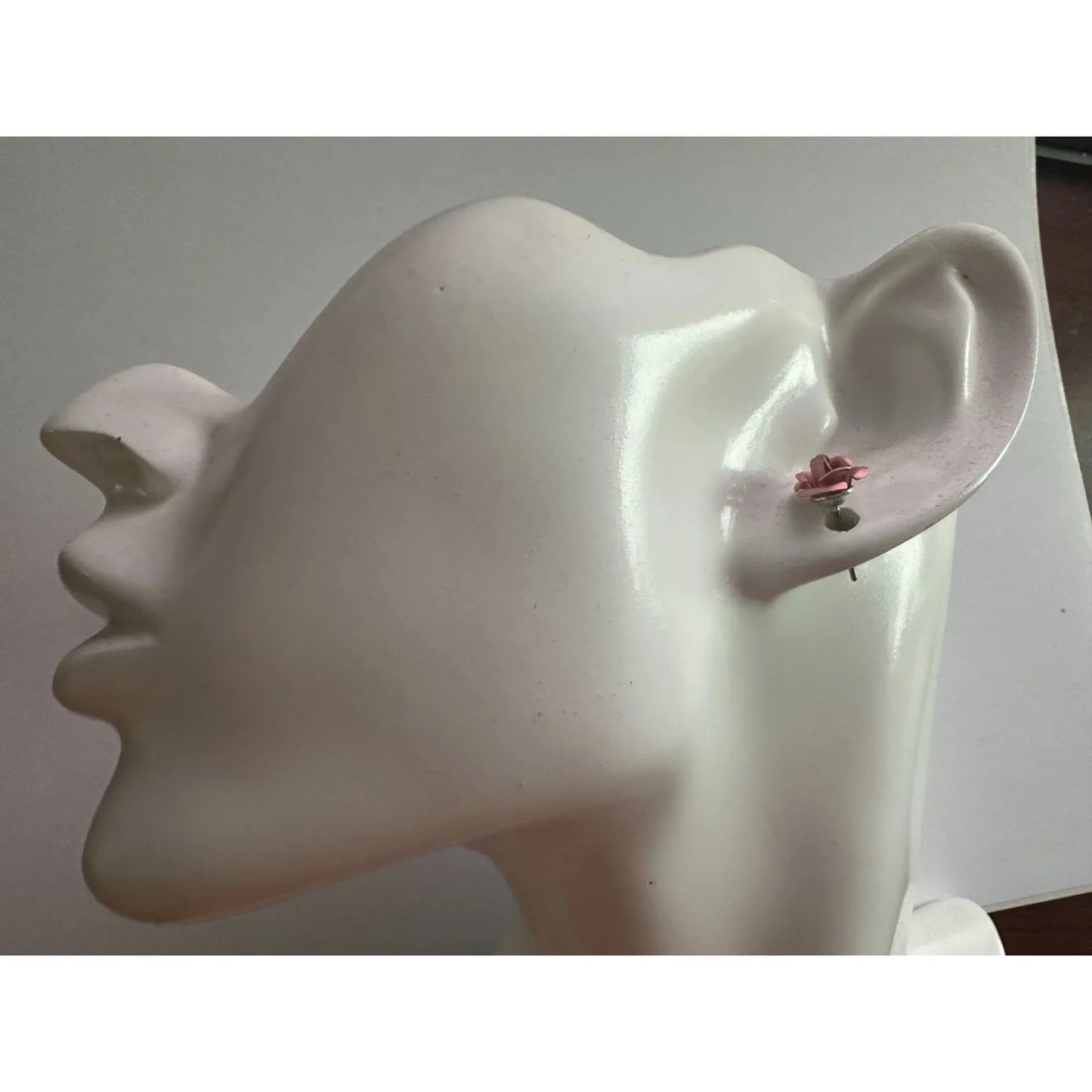 Three Pairs of Women's Rose Flower Stud Earrings with Backings on them - A+ Stuff - earrings - A+ Stuff