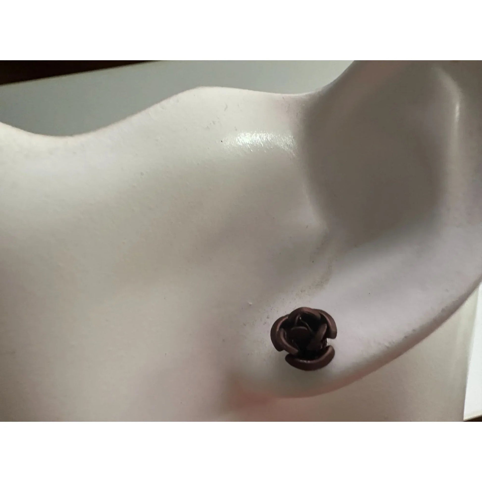 Three Pairs of Women's Rose Flower Stud Earrings with Backings on them - A+ Stuff - earrings - A+ Stuff