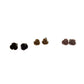 Three Pairs of Women's Rose Flower Stud Earrings with Backings on them - A+ Stuff - earrings - A+ Stuff