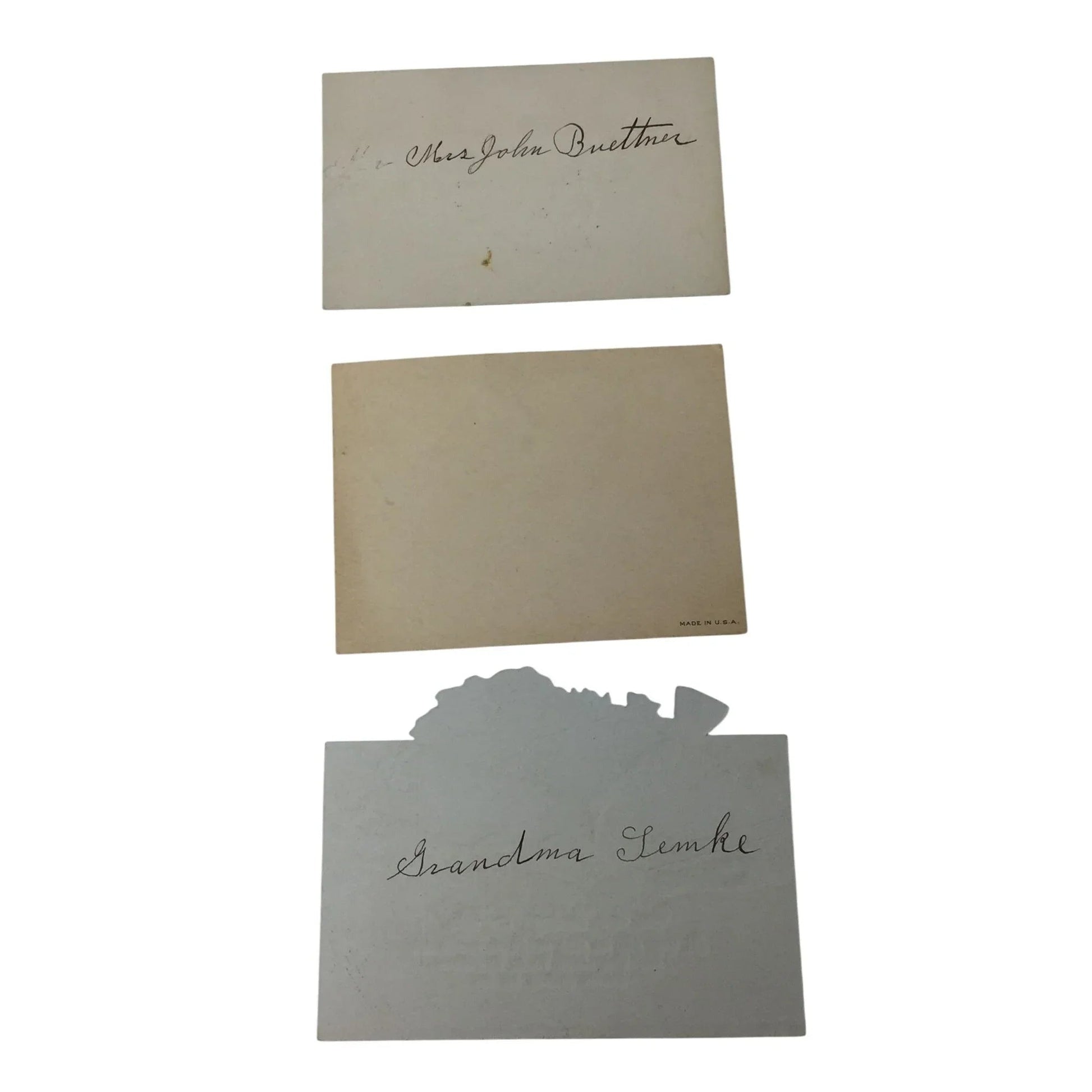 Three Vintage Baby Shower/Welcoming a New Baby Miniature Cards - A+ Stuff - Collectibles - A+ Stuff