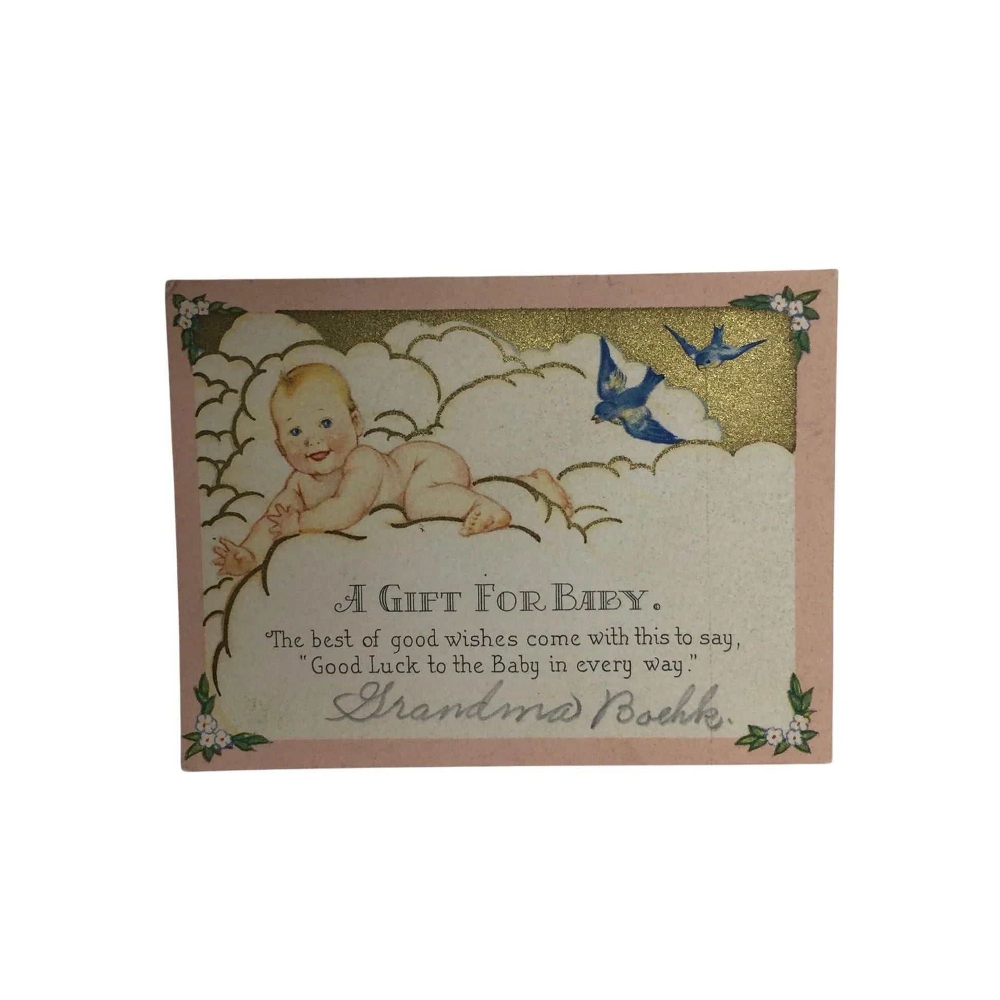 Three Vintage Baby Shower/Welcoming a New Baby Miniature Cards - A+ Stuff - Collectibles - A+ Stuff