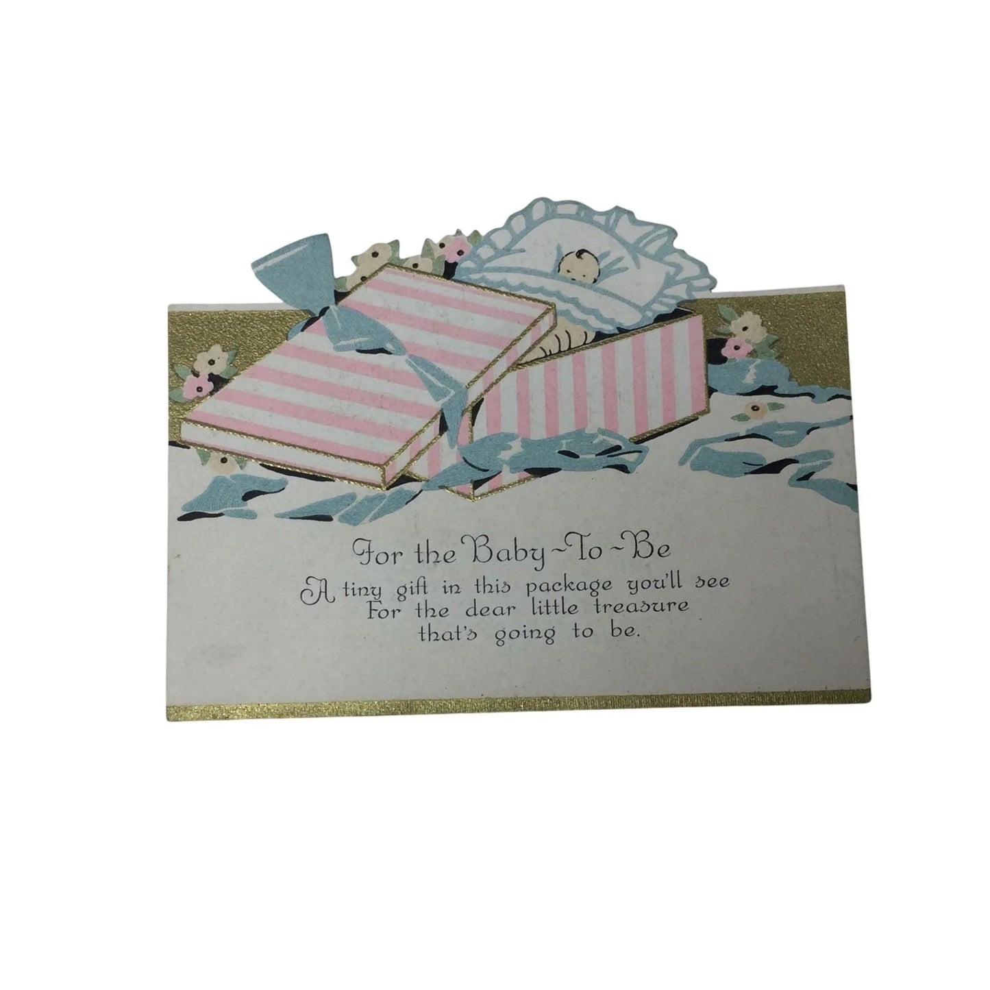 Three Vintage Baby Shower/Welcoming a New Baby Miniature Cards - A+ Stuff - Collectibles - A+ Stuff