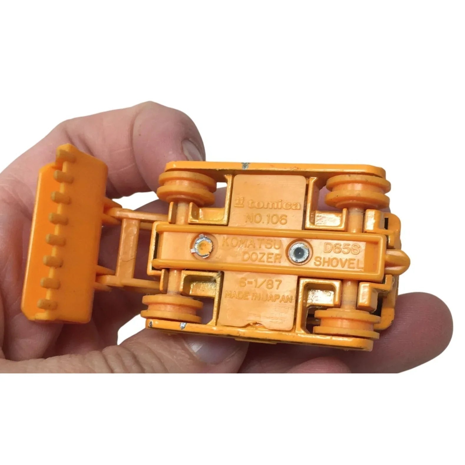 Three Vintage Miniature Toy Construction Vehicles - tonka, tomica, buddy l corp - Toy Cars - A+ Stuff