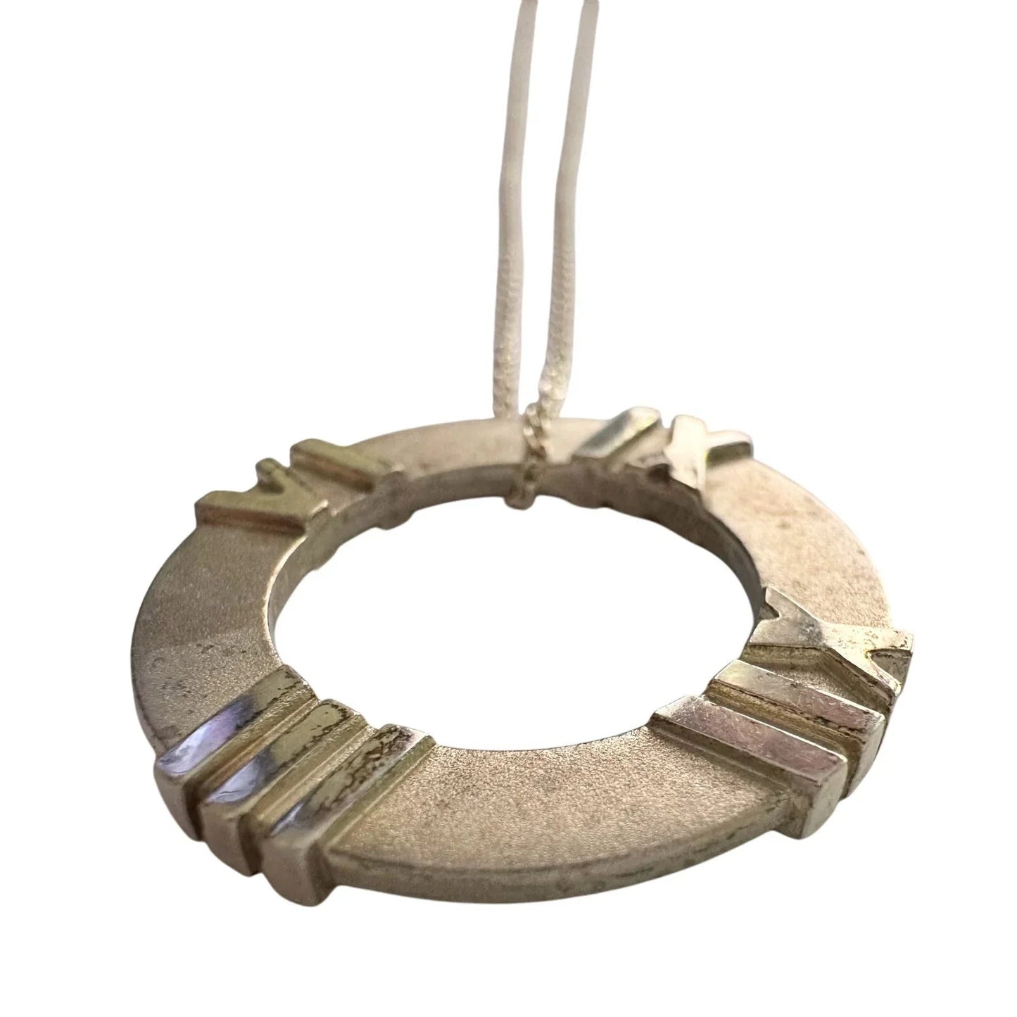 Tiffany and Co Atlas Circle Pendant Necklace - Tiffany & Co. - Necklace with Pendant - A+ Stuff
