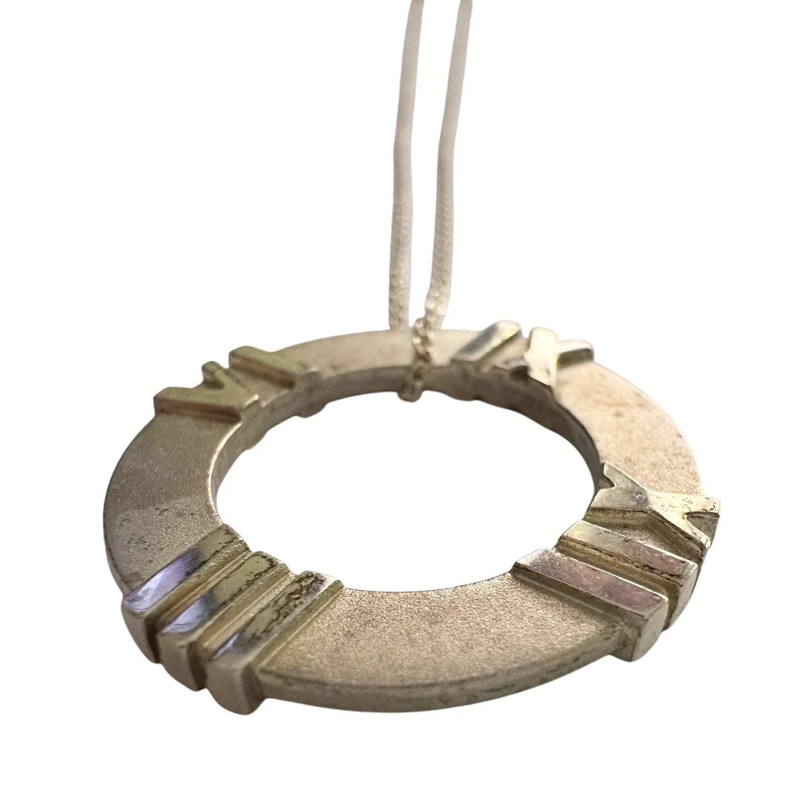Tiffany and Co Atlas Circle Pendant Necklace - Tiffany & Co. - Necklace with Pendant - A+ Stuff