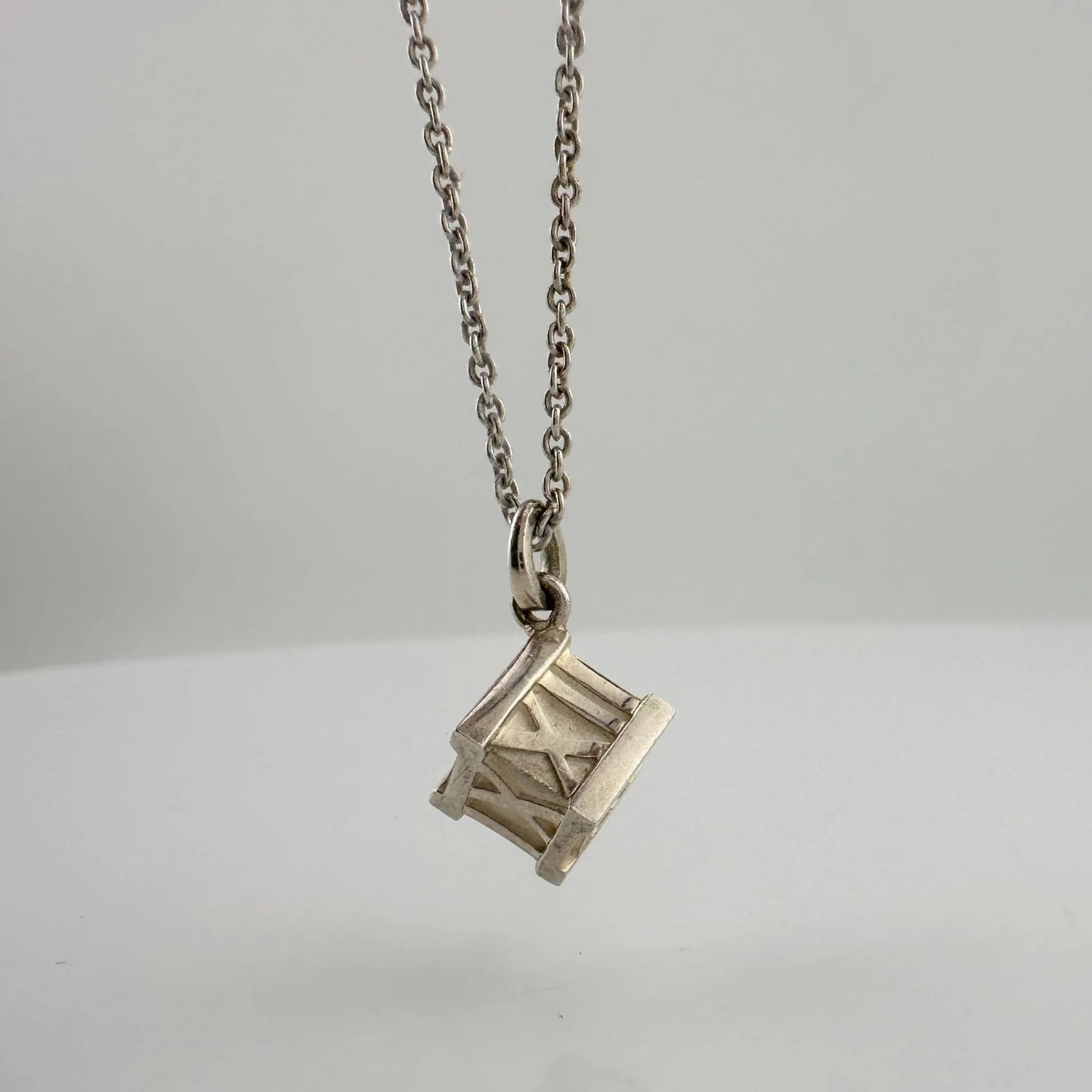 Tiffany and Co Atlas Cube Necklace Sterling Silver - A+ Stuff
