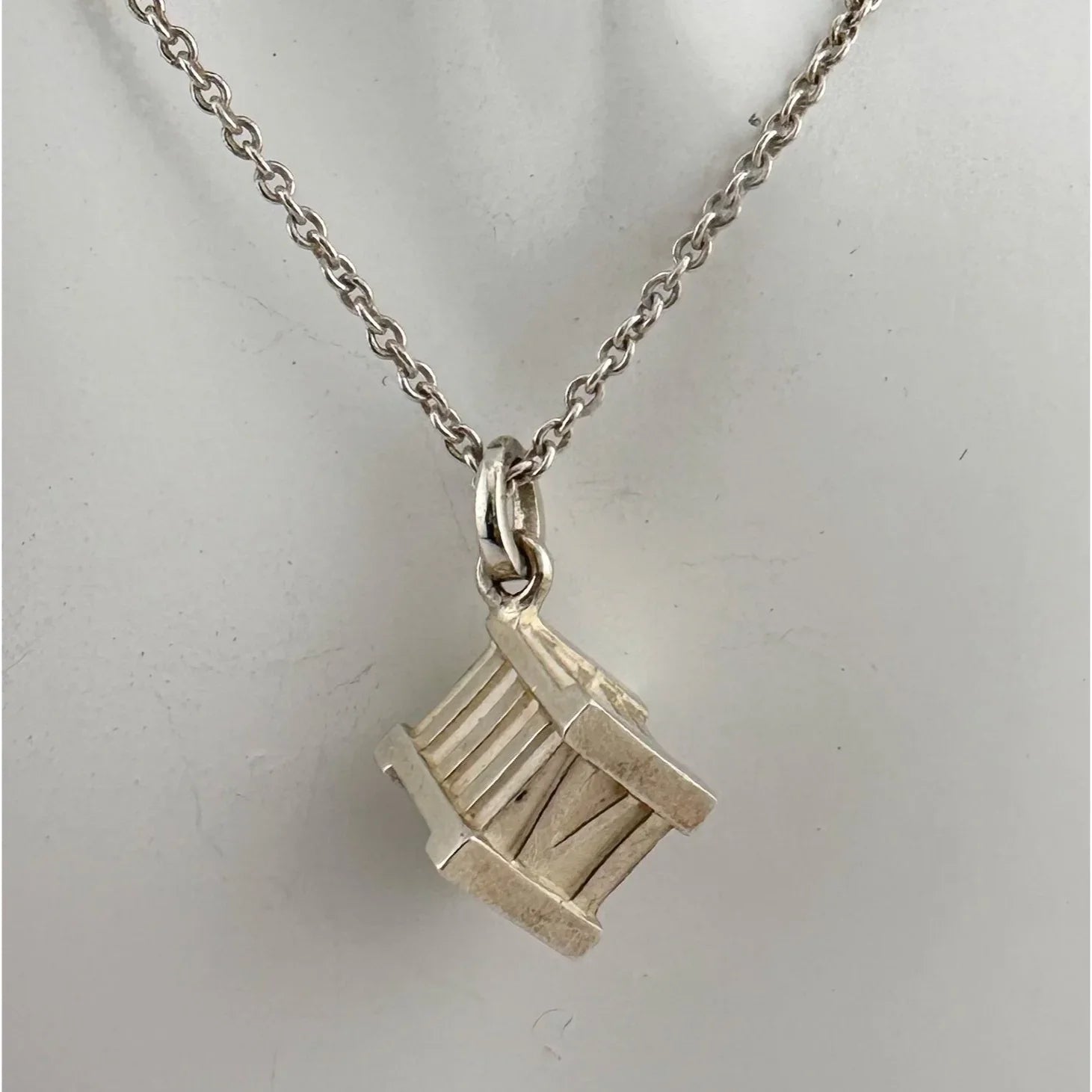 Tiffany and Co Atlas Cube Necklace Sterling Silver - A+ Stuff