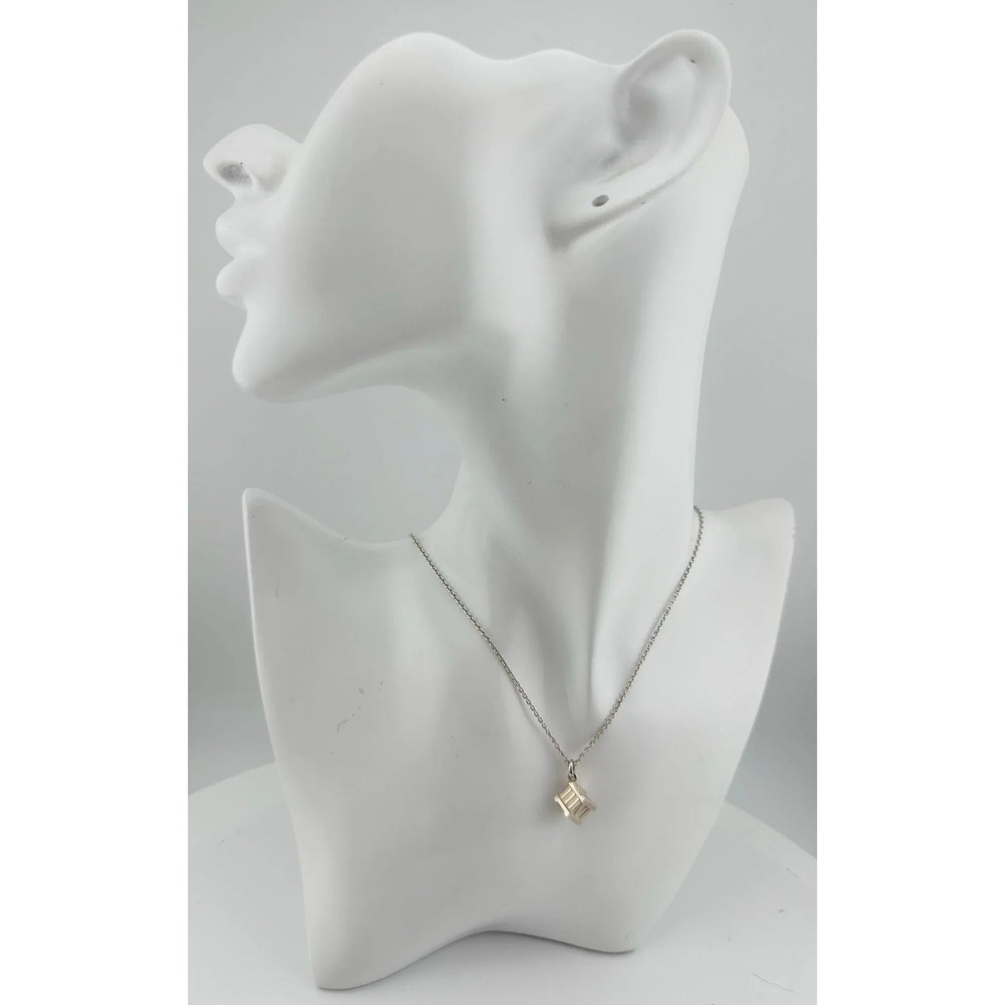 Tiffany and Co Atlas Cube Necklace Sterling Silver - A+ Stuff